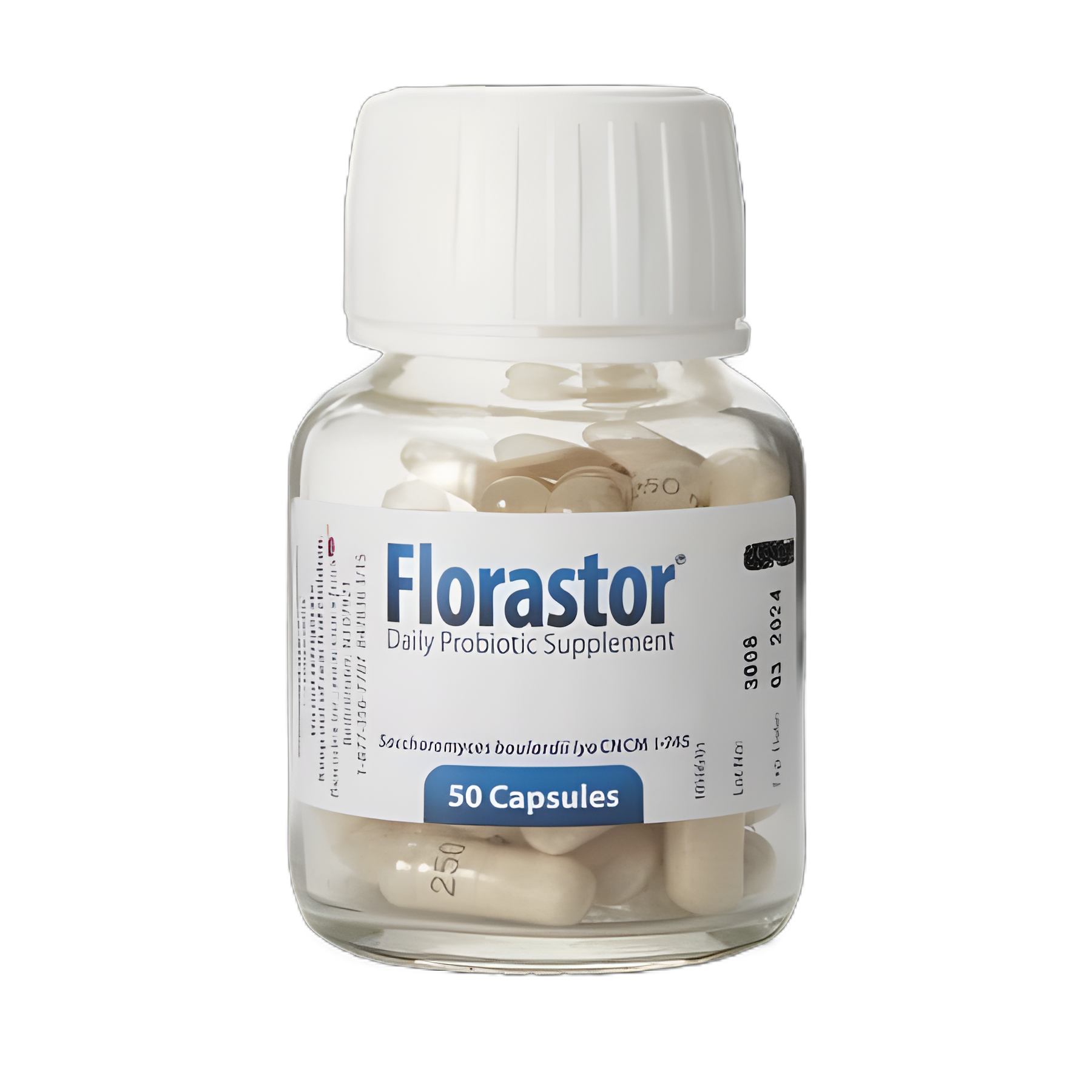 Probiotic Dietary Supplement Florastor® 50 per Bottle Capsule
