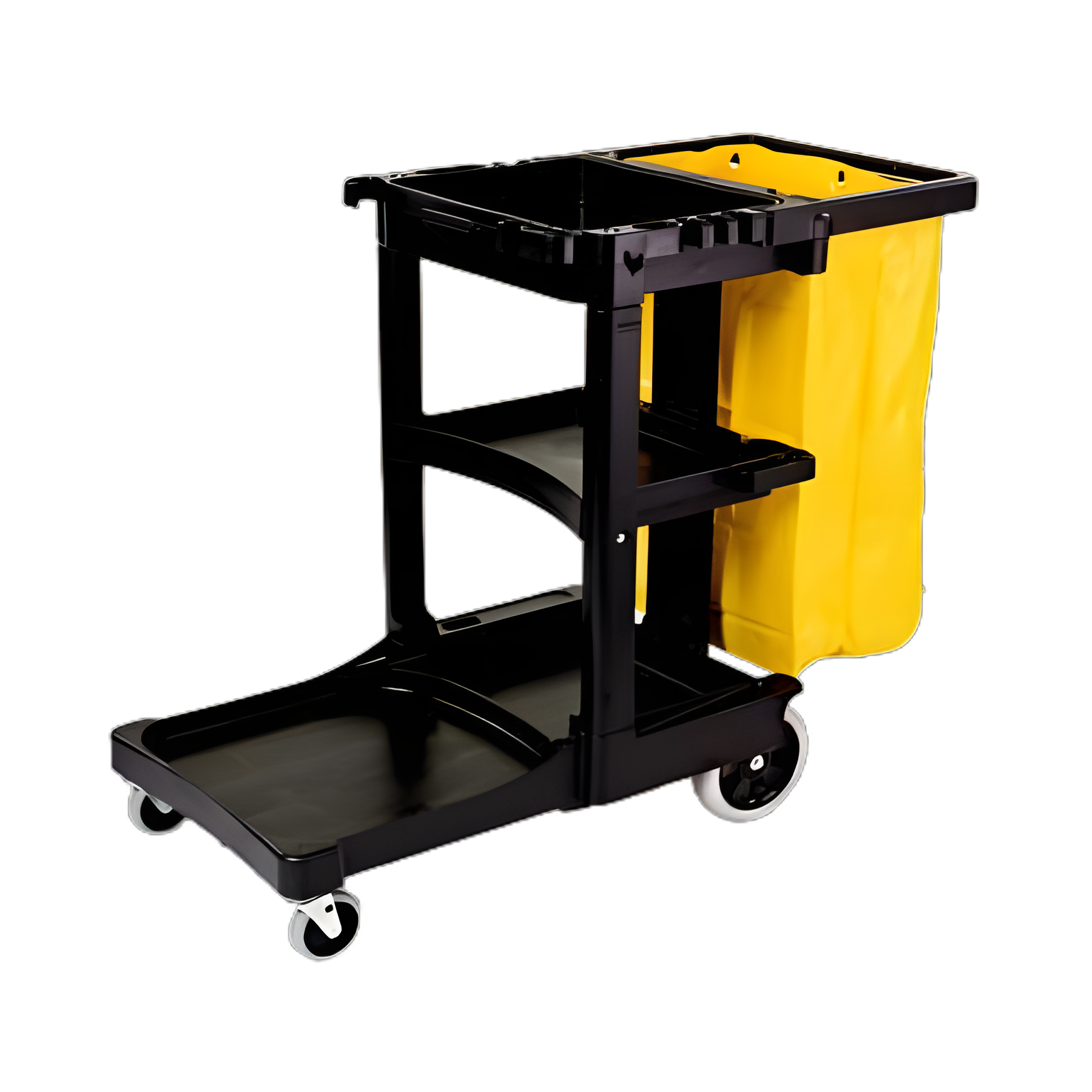 Cleaning Cart Rubbermaid® Plastic 3 Shelves 21-3/4 X 38.38 X 46 Inch