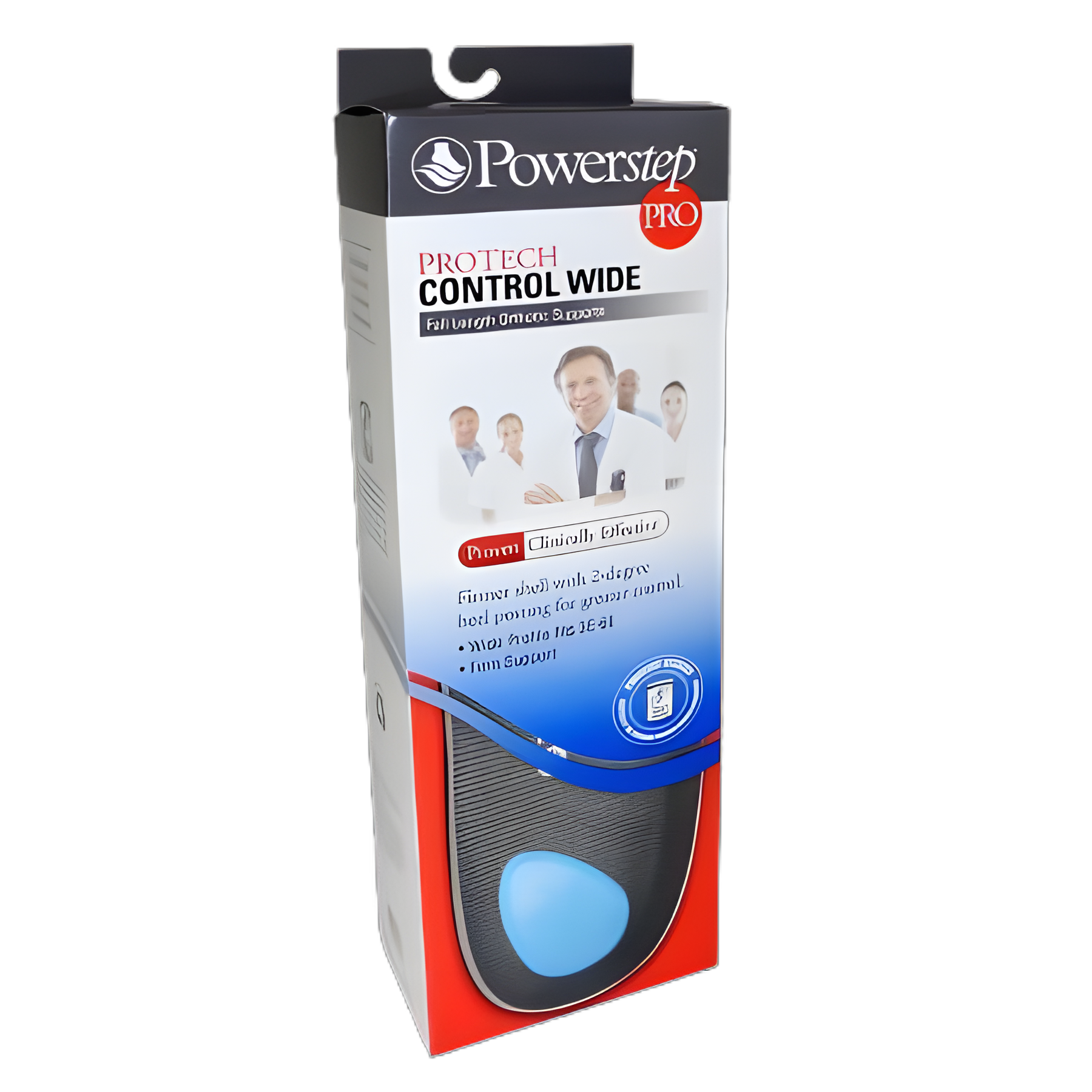 Powerstep ProTech Wide Orthotic Insoles Full Length - Men's 12-13.5