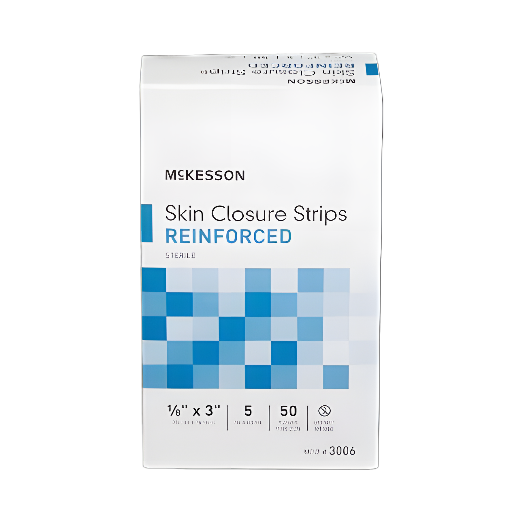 Skin Closure Strip McKesson 1/8 X 3 Inch Nonwoven Material Reinforced Strip White