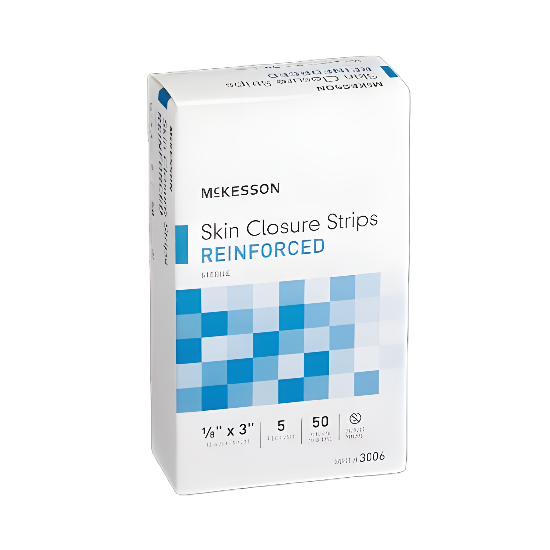 Skin Closure Strip McKesson 1/8 X 3 Inch Nonwoven Material Reinforced Strip White
