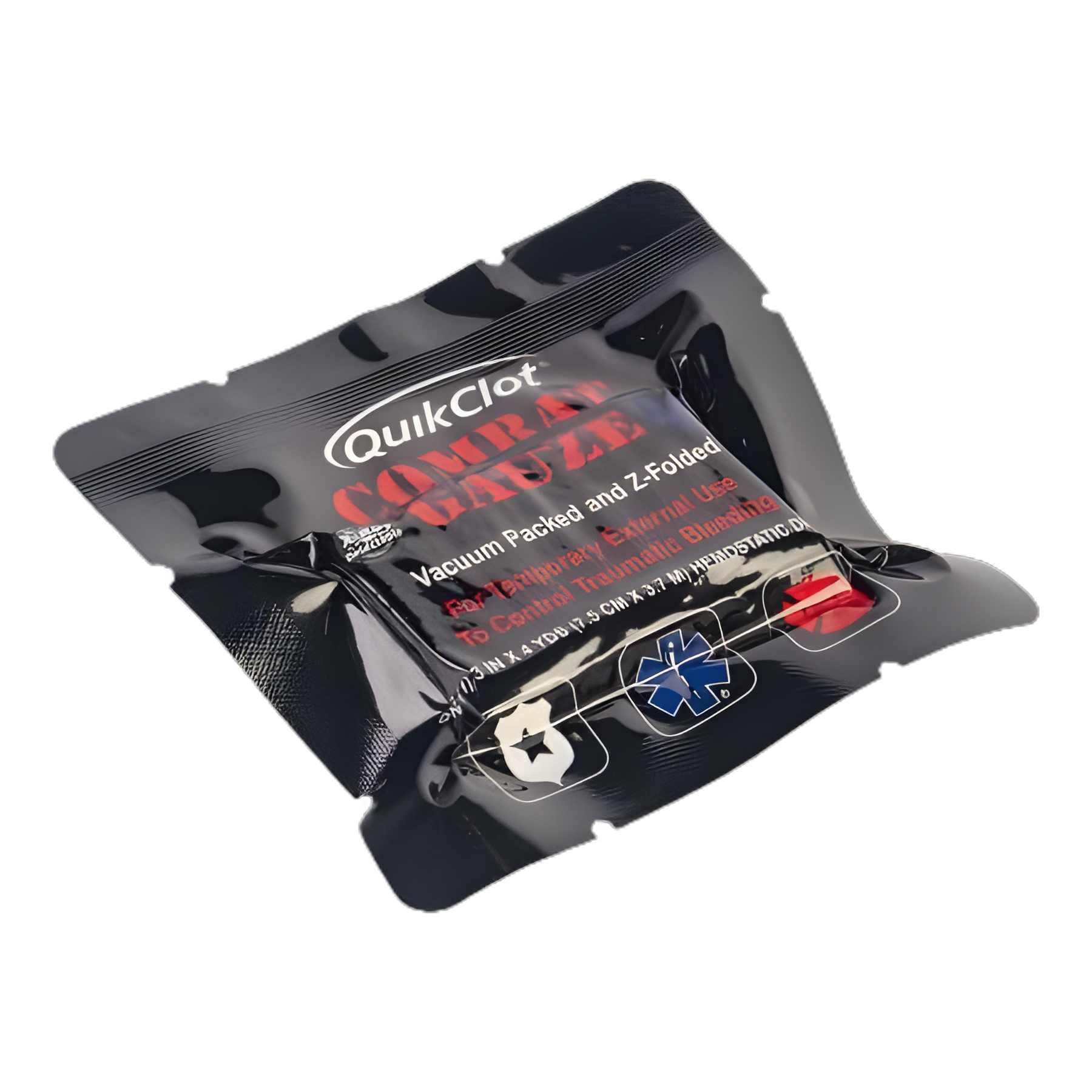 Hemostatic Dressing QuikClot® Combat Gauze LE™ 3 Inch X 4 Yard 1 Count Sterile