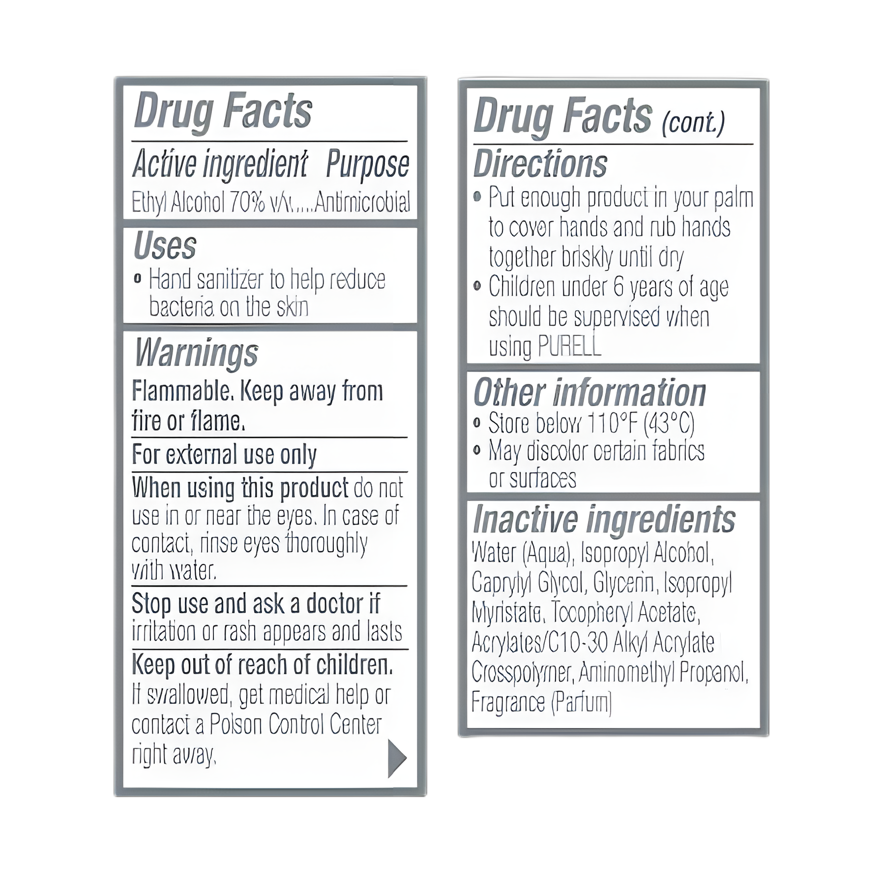 Hand Sanitizer Purell® Advanced 2 oz. Ethyl Alcohol Gel Pump Bottle