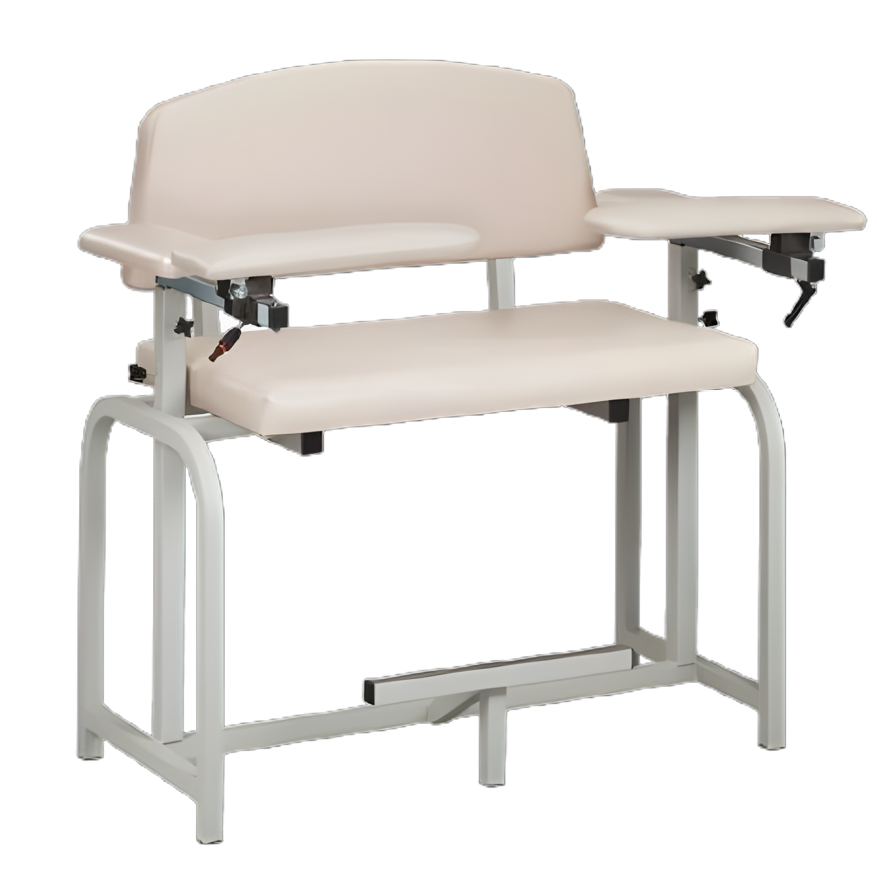 Extra Tall and Wide Blood Drawing Chair with Padded Flip-Up Arms by Lab X Series