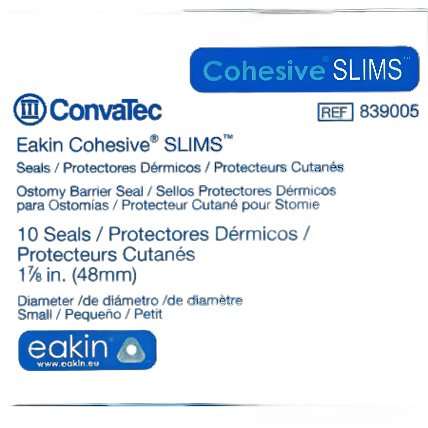 Ostomy Barrier Seal Eakin Cohesive® Slim, Outer Diameter 2 Inch, Thickness 1/8 Inch