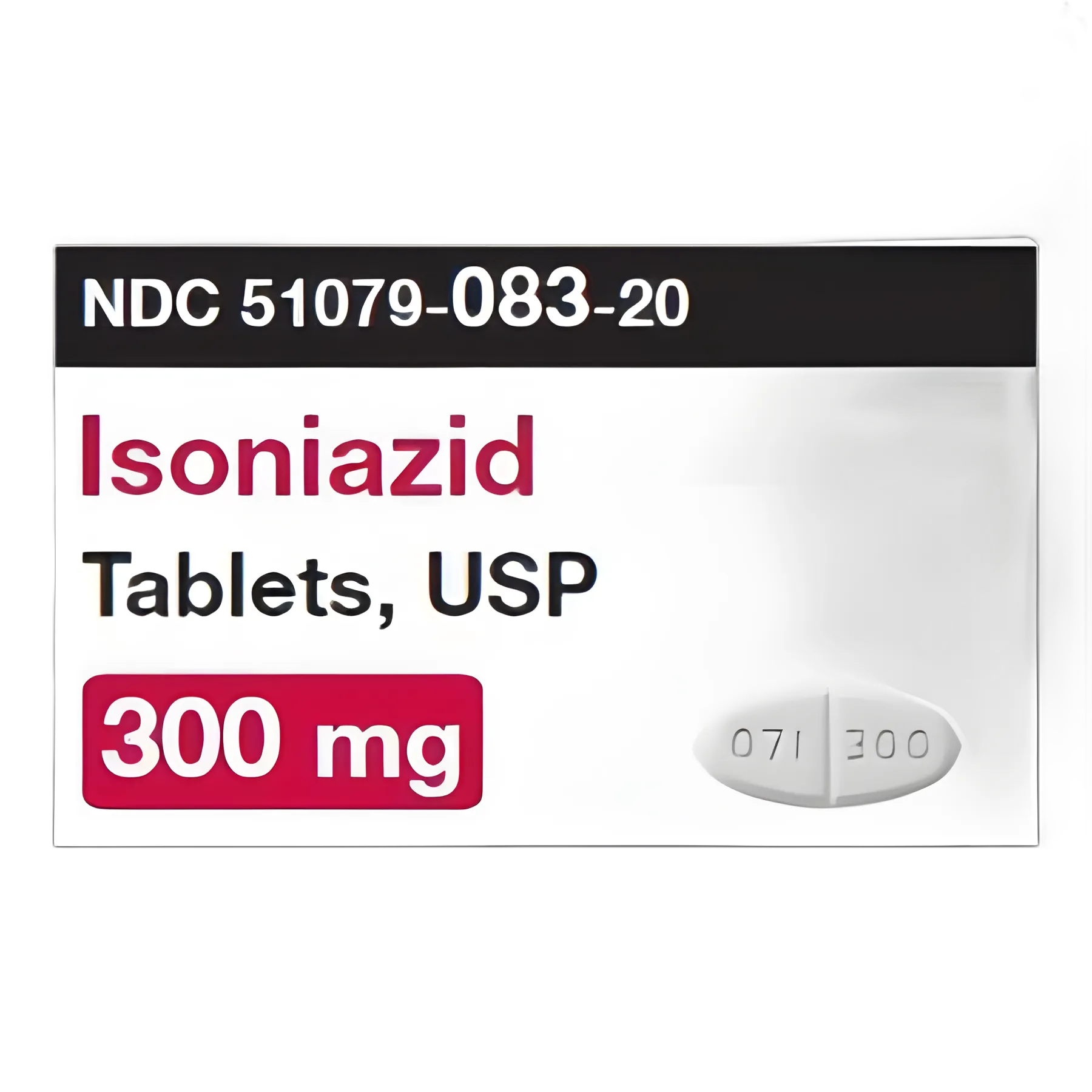 Isoniazid 300 mg Tablet Blister Pack 100 Tablets