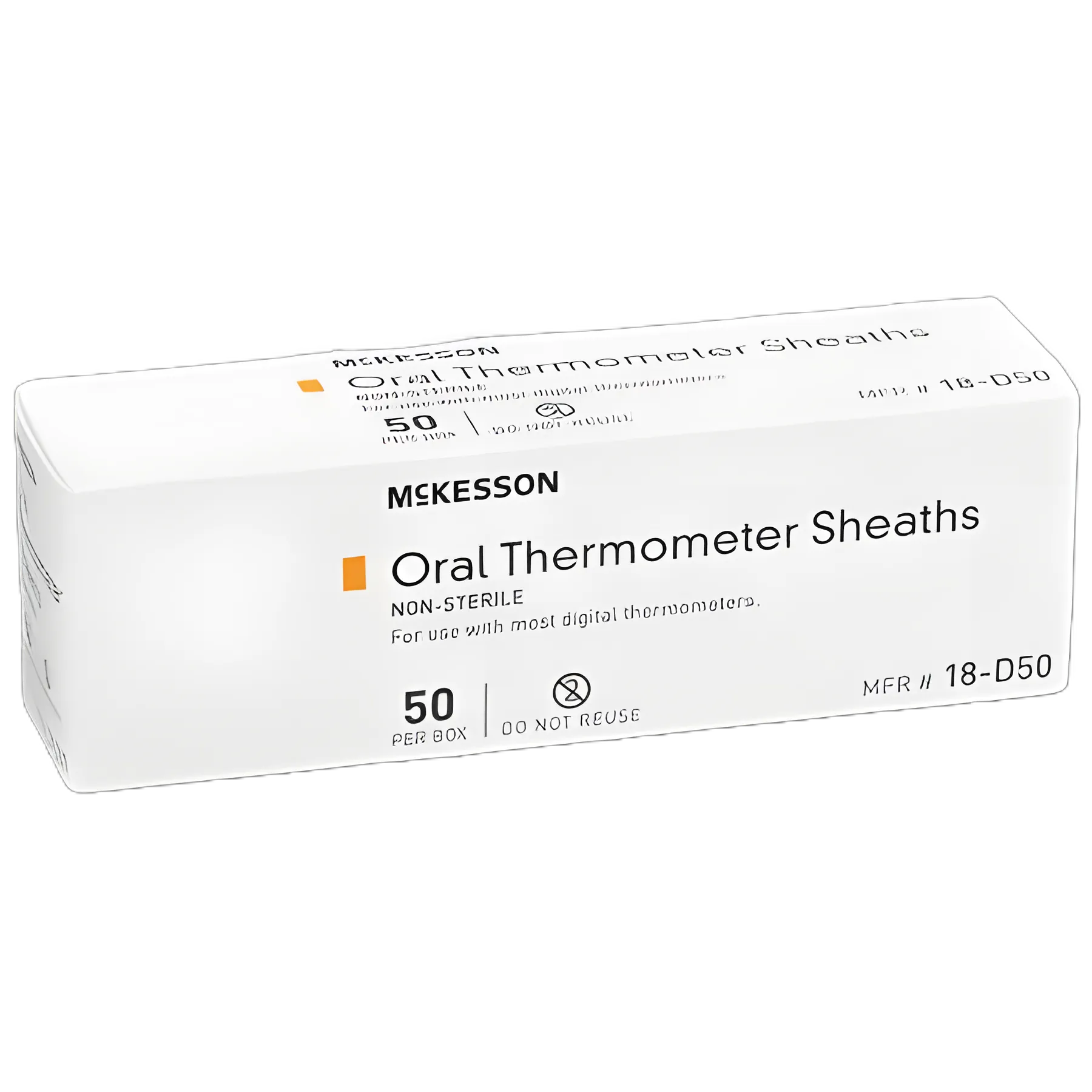 Oral Thermometer Probe Cover McKesson For use with Digital Thermometer 50 per Box