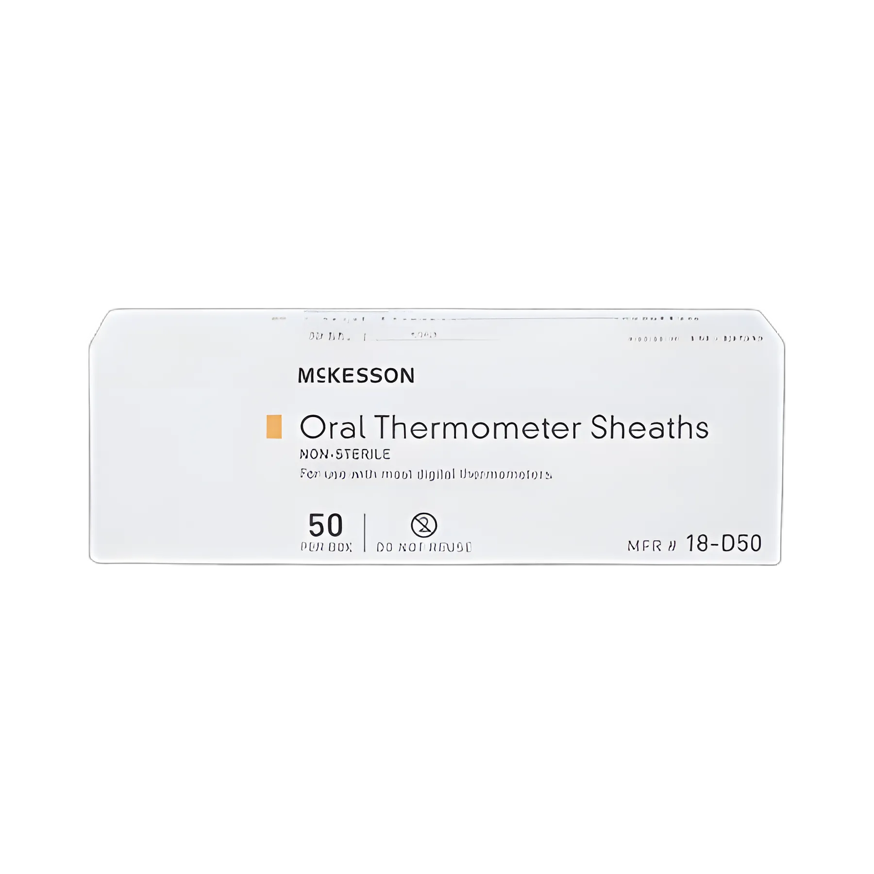 Oral Thermometer Probe Cover McKesson For use with Digital Thermometer 50 per Box