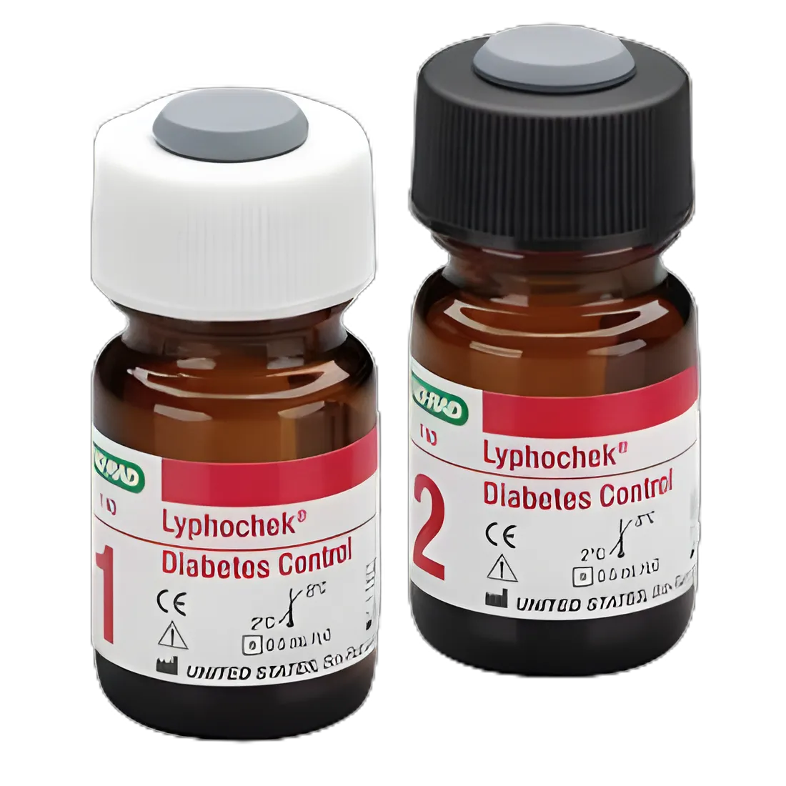 Diabetes Management Test Control Set Lyphochek® Diabetes 2 Levels 0.5 mL