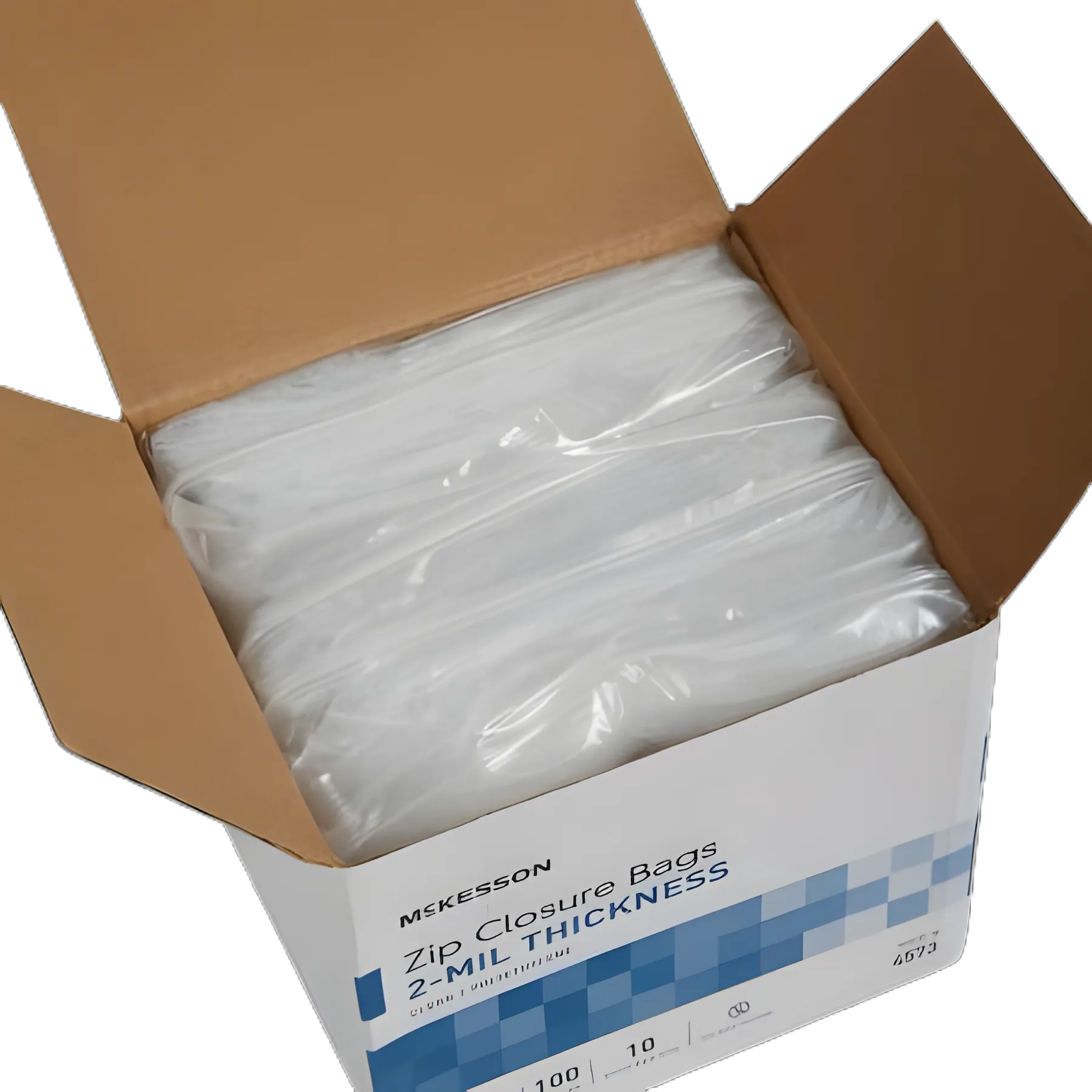 Reclosable Bag McKesson 2 X 3 Inch Polyethylene Clear Zipper Closure