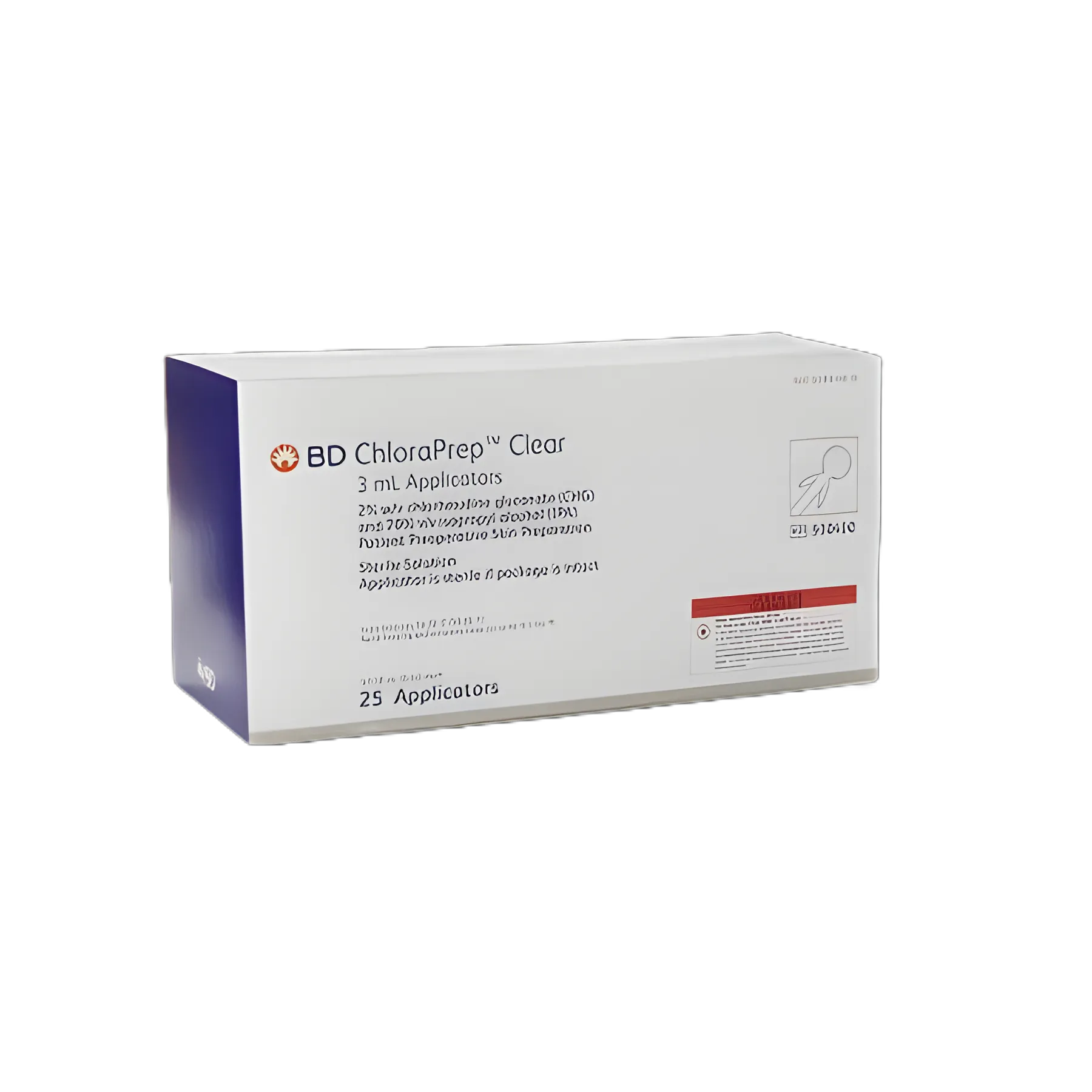 Skin Prep Solution ChloraPrep™ Clear 3 mL Foam Applicator 2% / 70% Strength CHG (Chlorhexidine Gluconate) / Isopropyl Alcohol Sterile