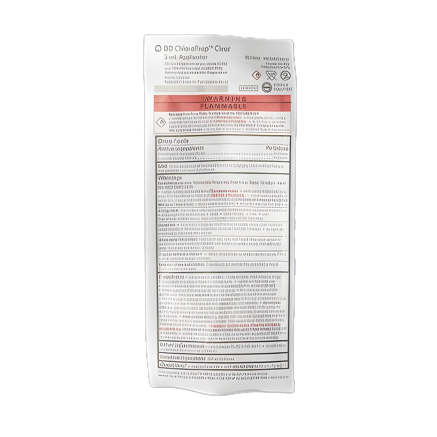 Skin Prep Solution ChloraPrep™ Clear 3 mL Foam Applicator 2% / 70% Strength CHG (Chlorhexidine Gluconate) / Isopropyl Alcohol Sterile