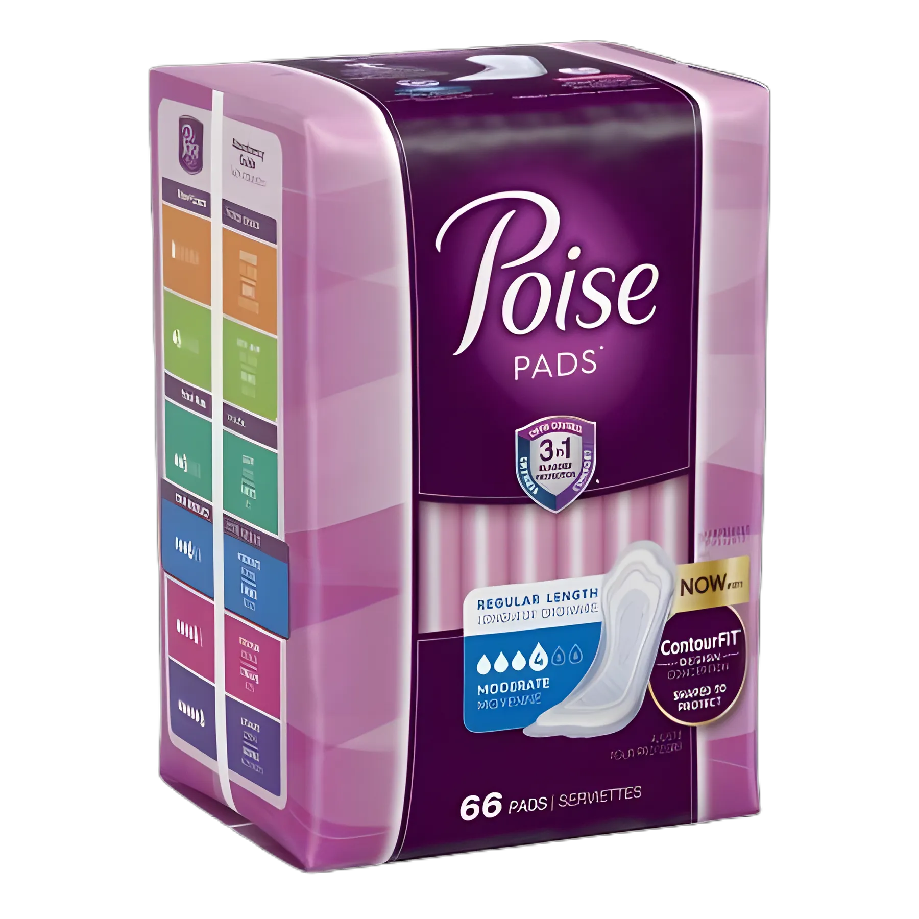 Poise® Bladder Control Pad, 10.47 Inch, Moderate Absorbency, Sodium Polyacrylate Core