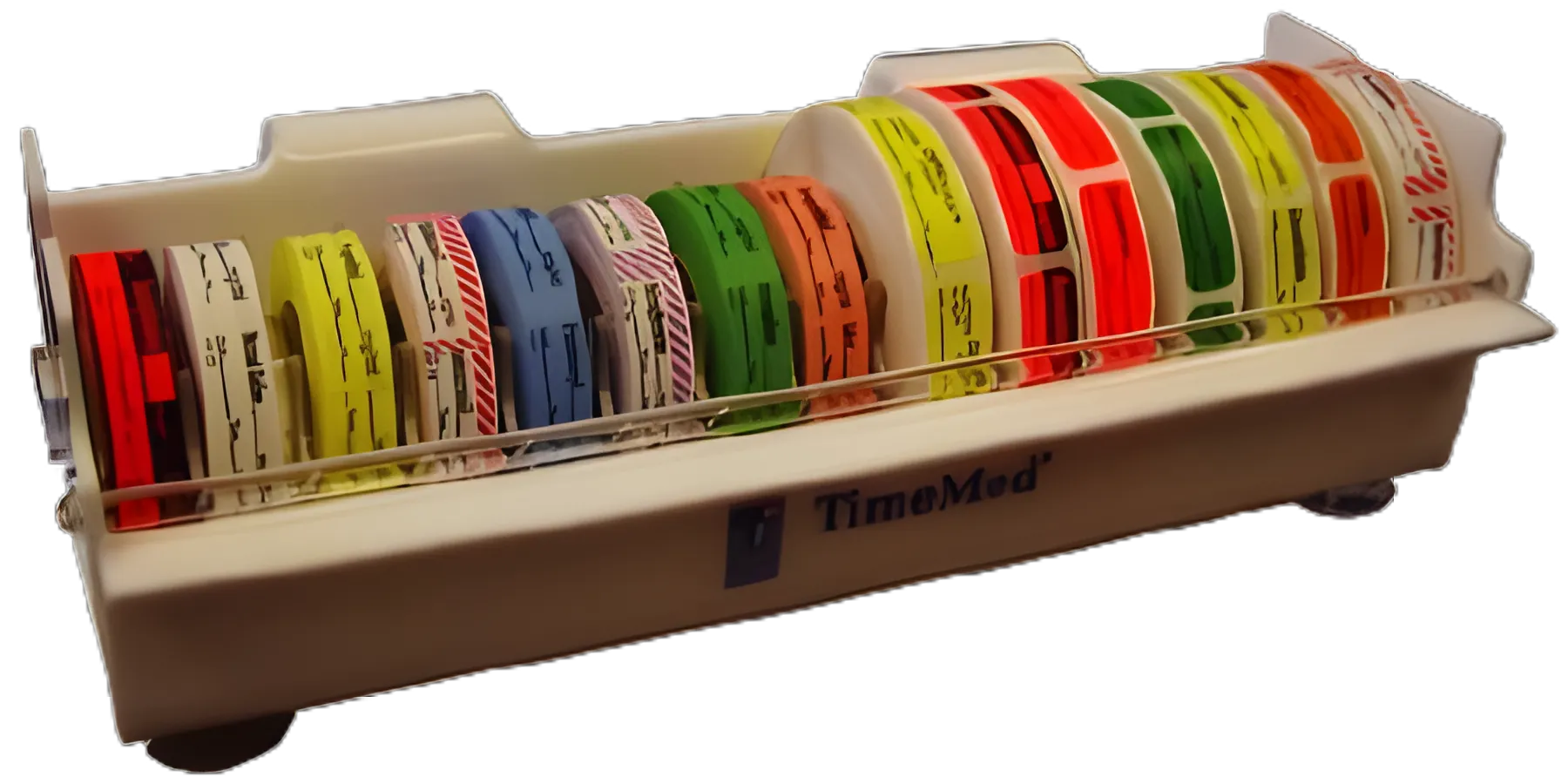 Label and Tape Dispenser PDC® 3-1/2 X 12-1/2 X 5-1/4 Inch Desktop Manual Pull White Plastic For use with Anesthesia Labels