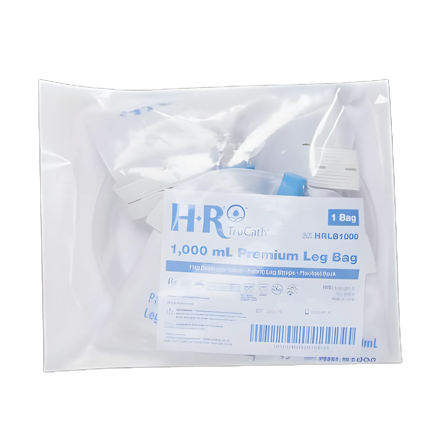 Urinary Leg Bag TruCath™ Premium Without Valve Sterile 1000 mL