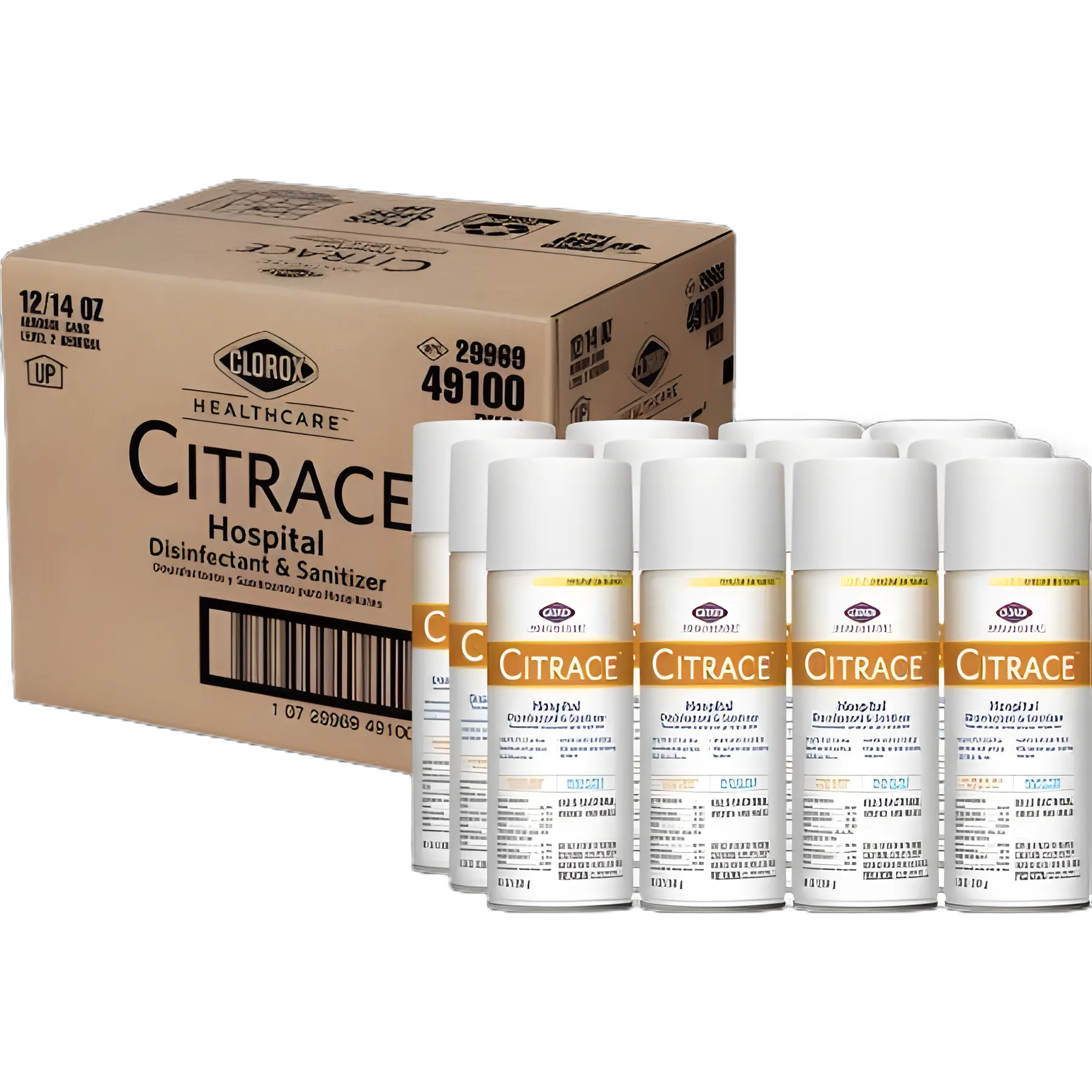 Clorox Healthcare® Citrace® Hospital Surface Disinfectant / Sanitizer Alcohol Based Aerosol Spray Liquid 14 oz. Can Citrus Scent NonSterile