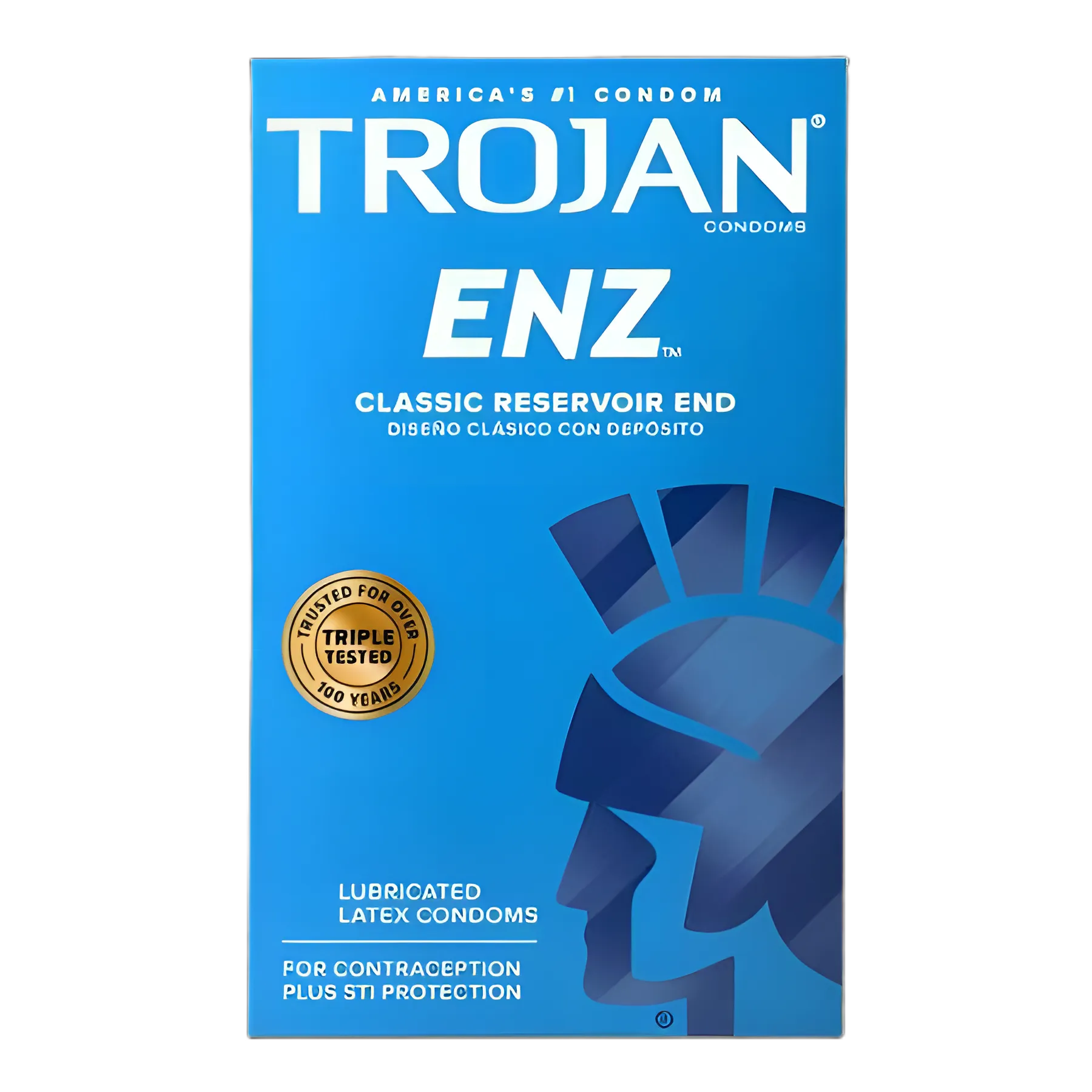Condom Trojan-Enz® Lubricated One Size Fits Most 1,000 per Case