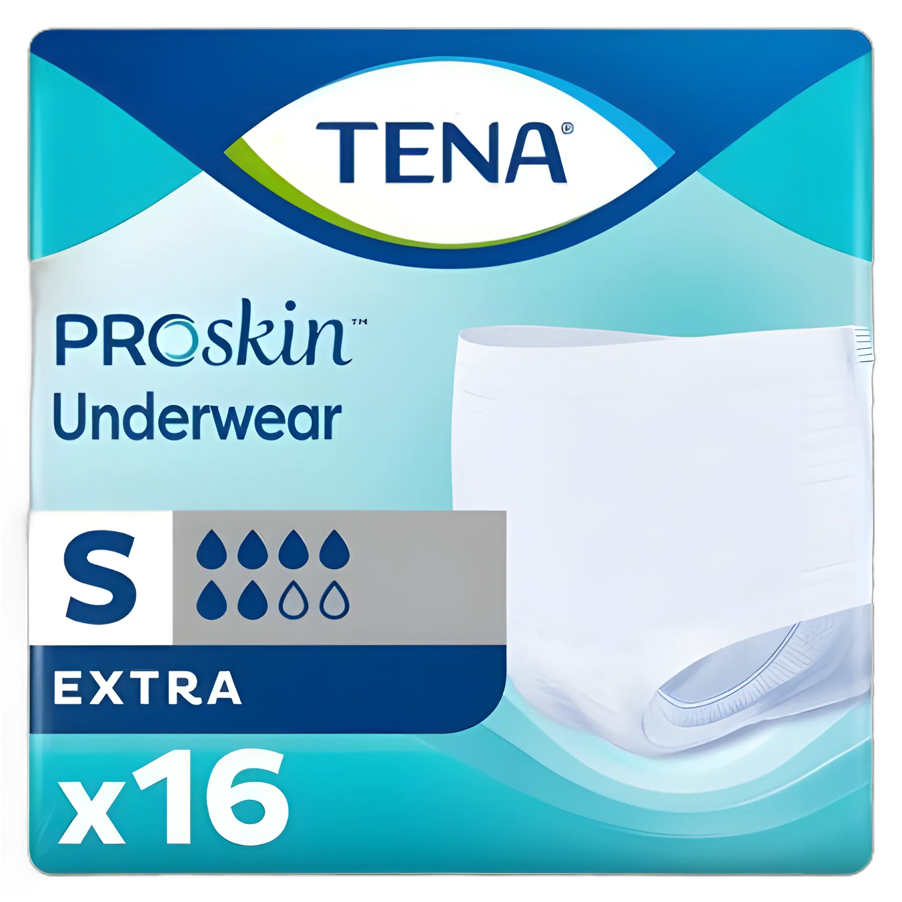 Unisex Adult Absorbent Underwear TENA® ProSkin™ Extra Protective Pull On with Tear Away Seams Small Disposable Moderate Absorbency