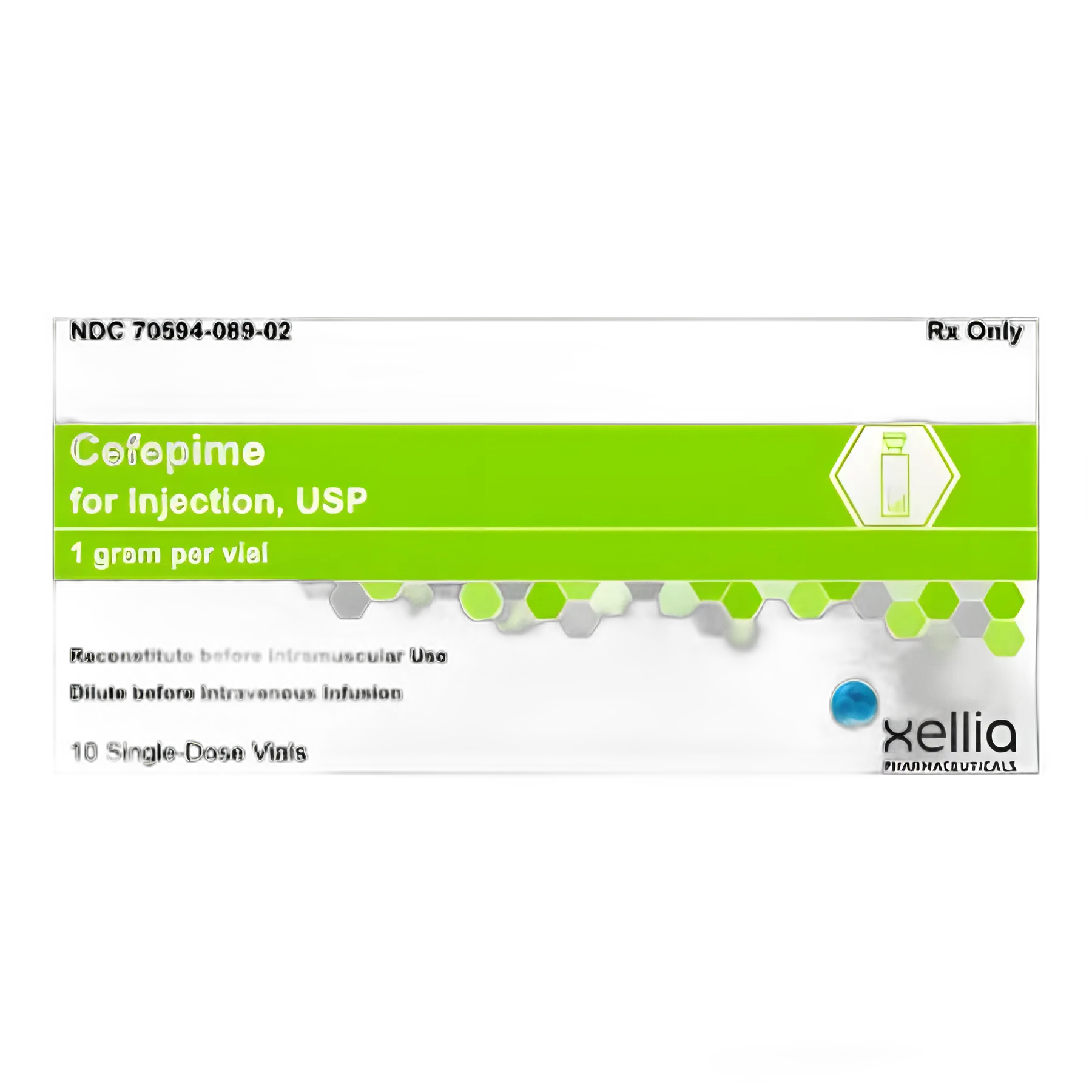 Cefepime HCl, Preservative Free 1 Gram Injection Single-Dose Vial