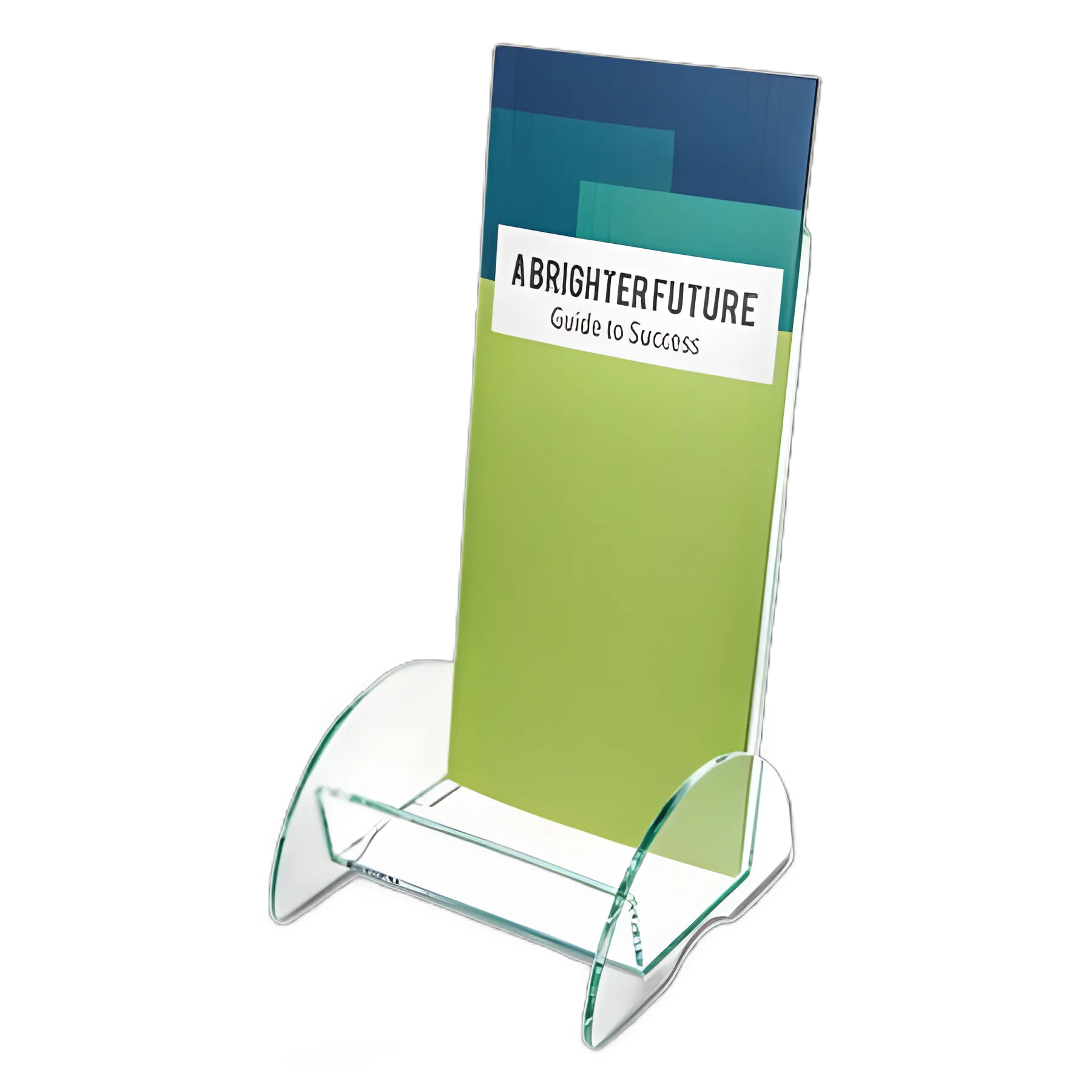 Euro-Style DocuHolder, Leaflet Size, 4.5w x 4.5d x 7.88h, Green Tinted