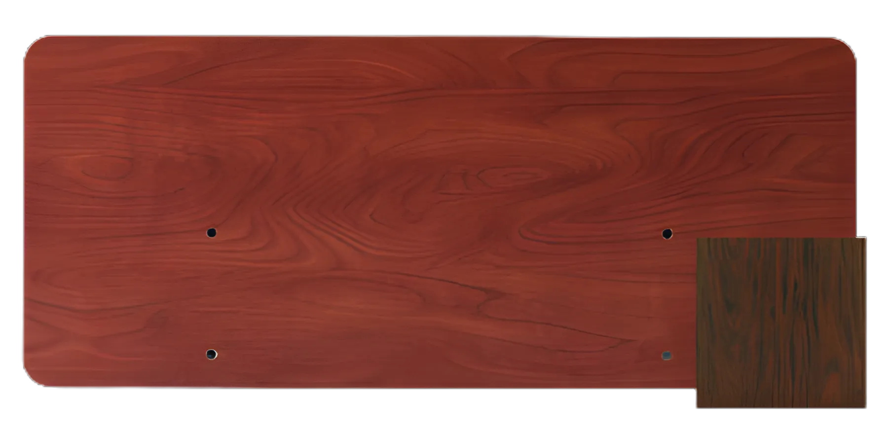 Brownlee Woods Mahogany Bed End with Staff Control - 35BWBE-FM-SC04