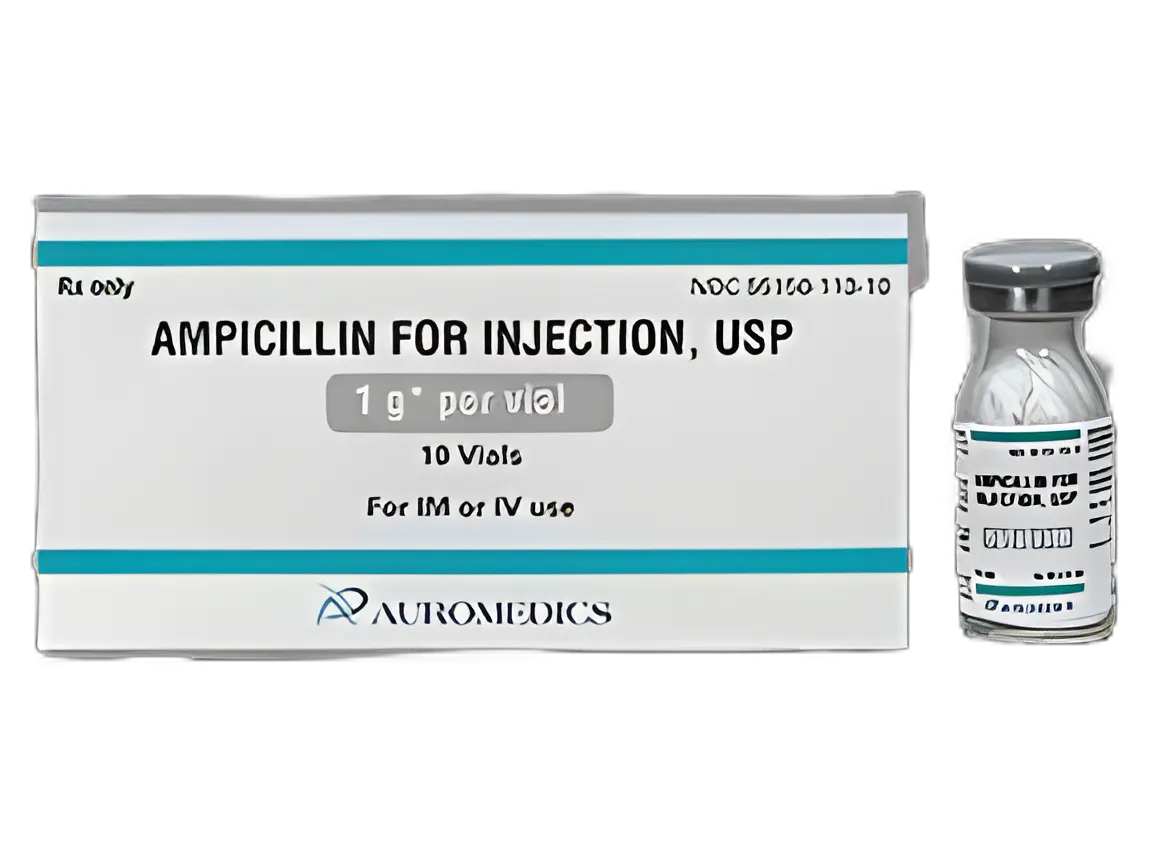 Ampicillin Sodium 1 Gram Injection Vial - USA MedPremium