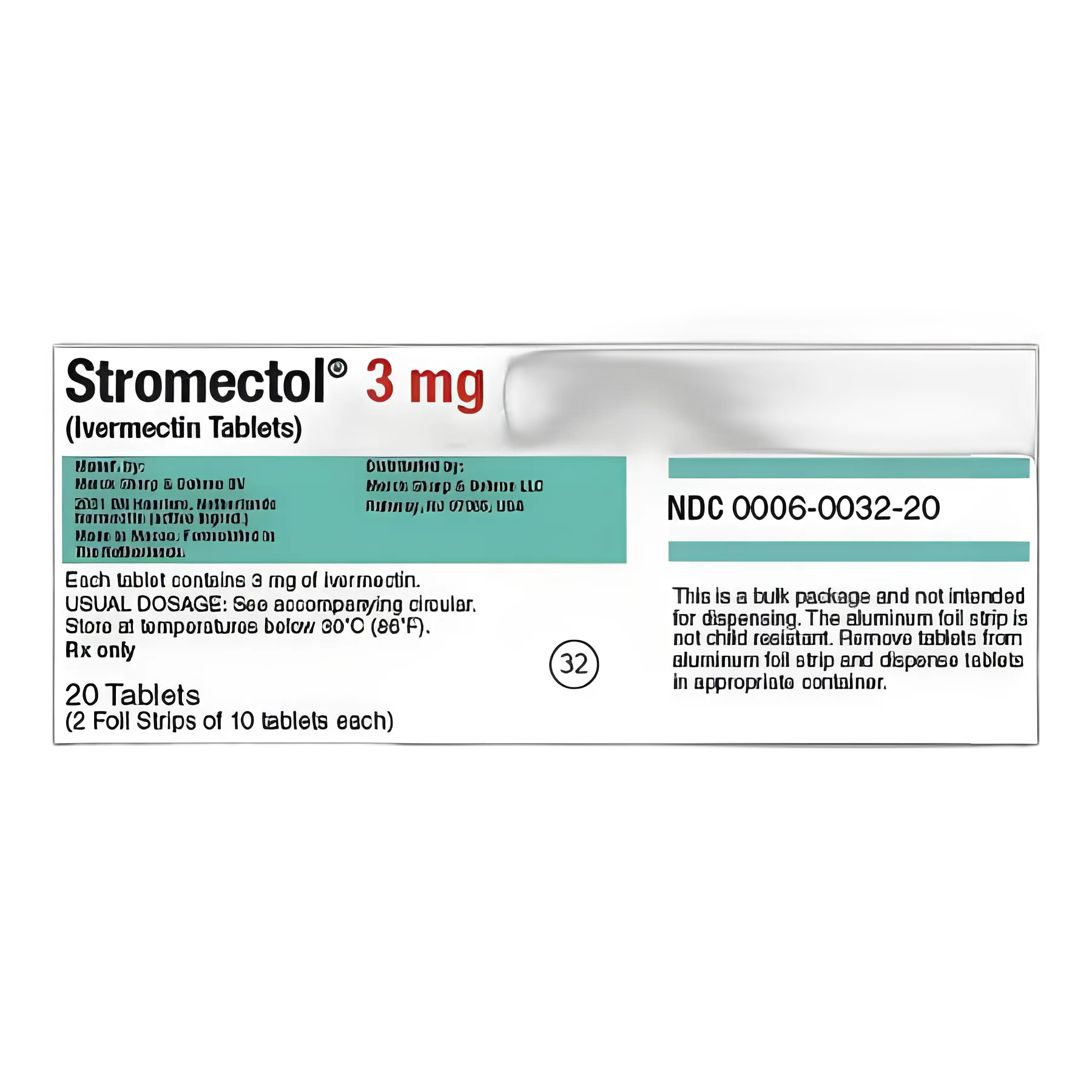 Stromectol® Ivermectin 3 mg Tablet Pouch 20 Tablets