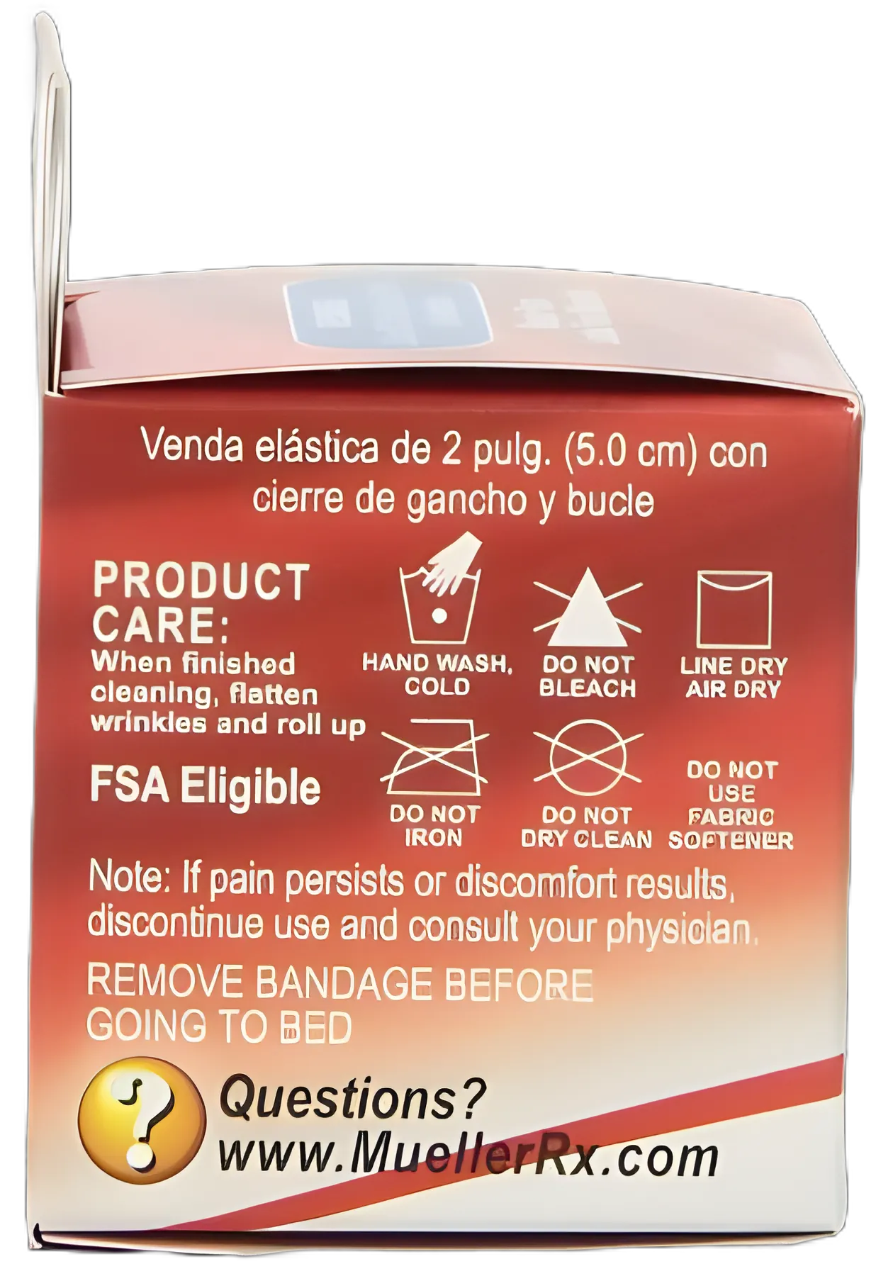Elastic Bandage Mueller® 2 Inch X 5.3 Foot Single Hook and Loop Closure Beige NonSterile Standard Compression