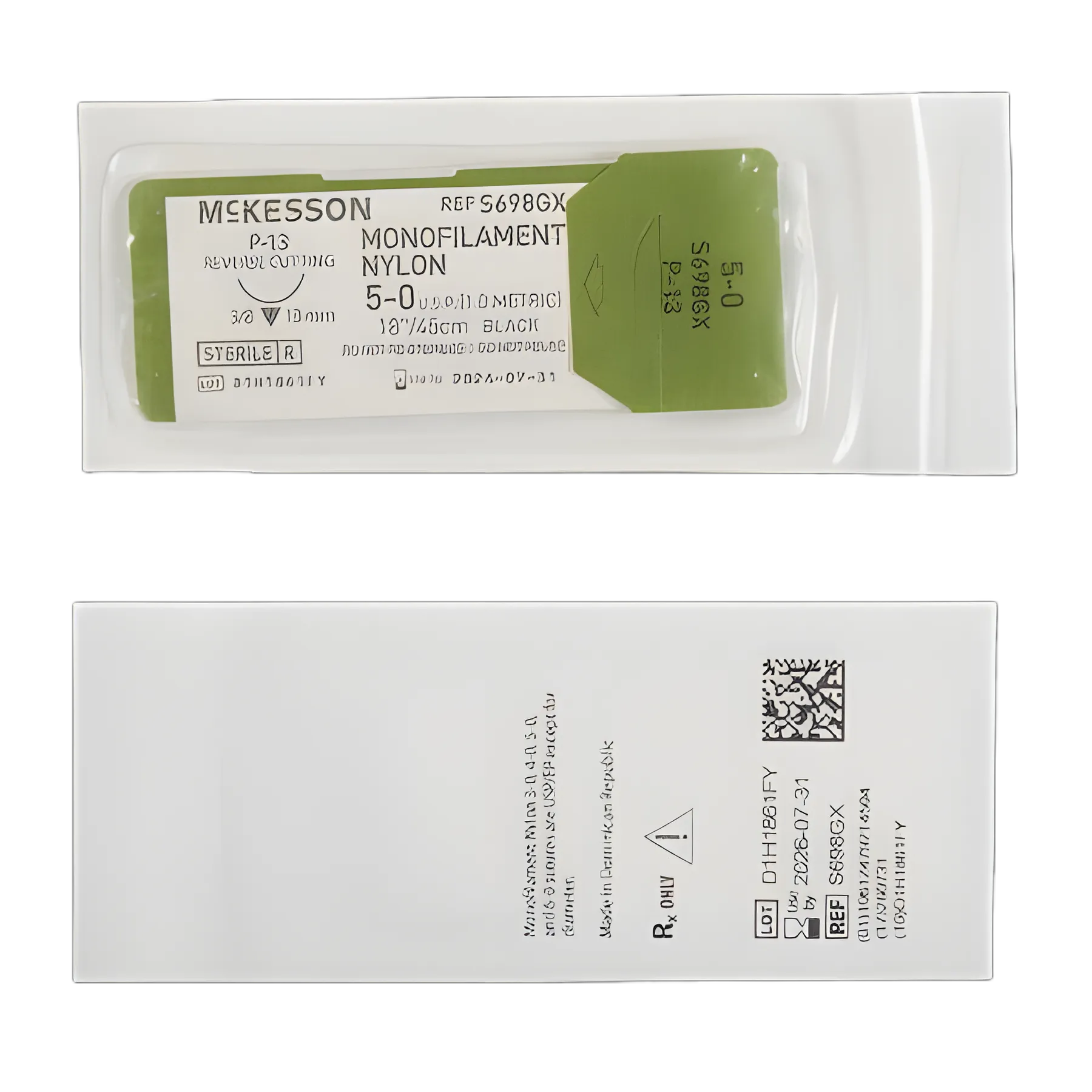 McKesson Nylon 5-0 Nonabsorbable Suture with P-13 Needle