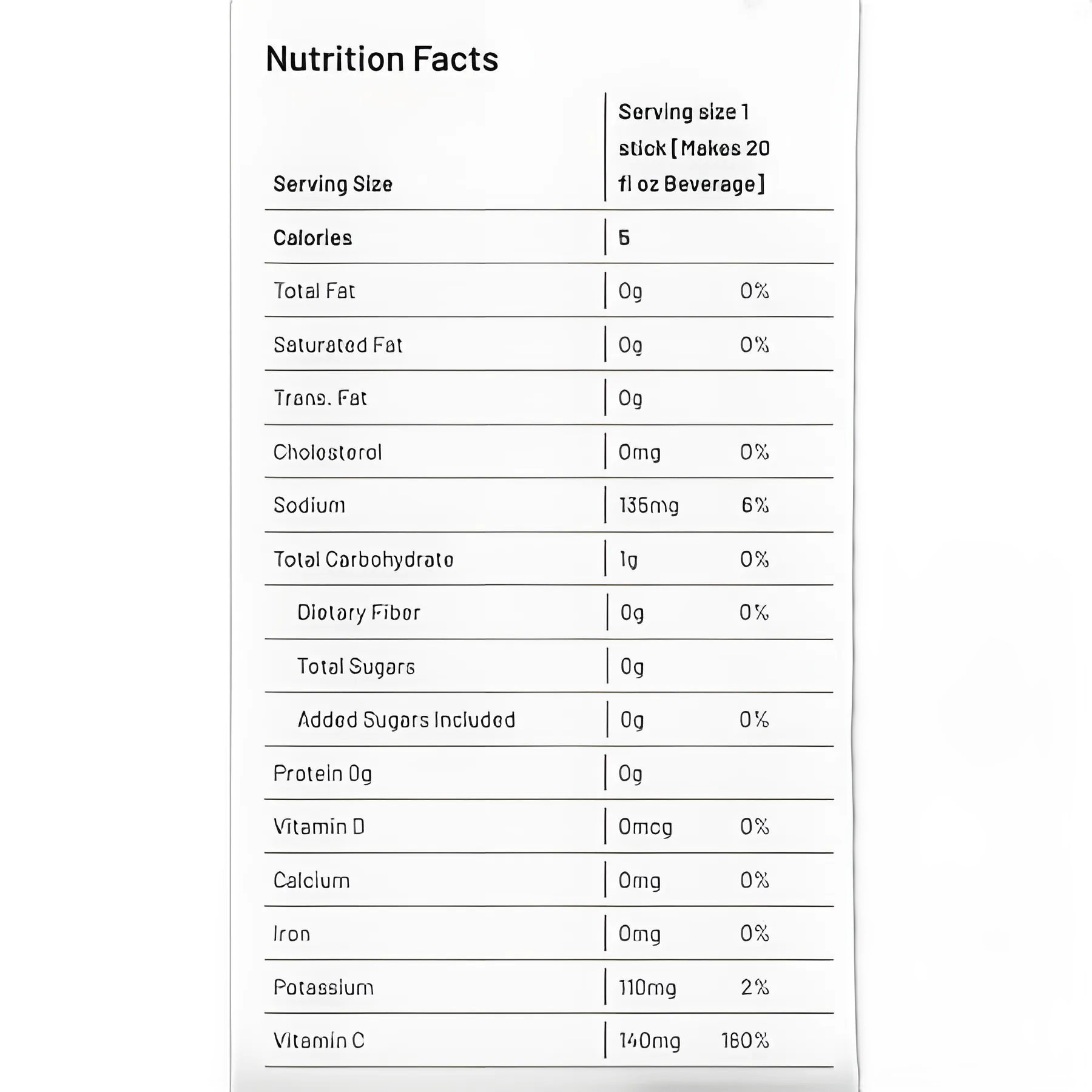 Sqwincher® Quik Stik® Zero Lemon-Lime Oral Electrolyte Solution, 0.11 oz - Sugar-Free, Vitamin C