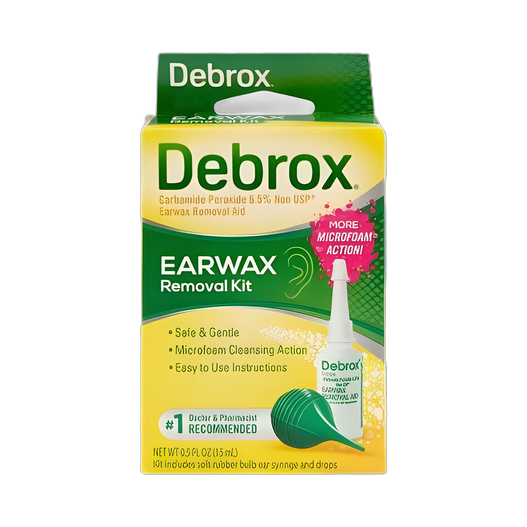 Ear Wax Remover Debrox® 0.5 oz. Otic Drops 6.5% Strength Carbamide Peroxide - 04203710479