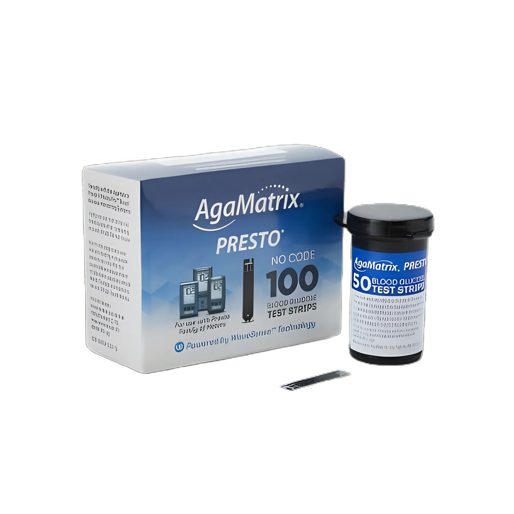 Blood Glucose Test Strips Wavesense® Presto® 100 Strips per Pack