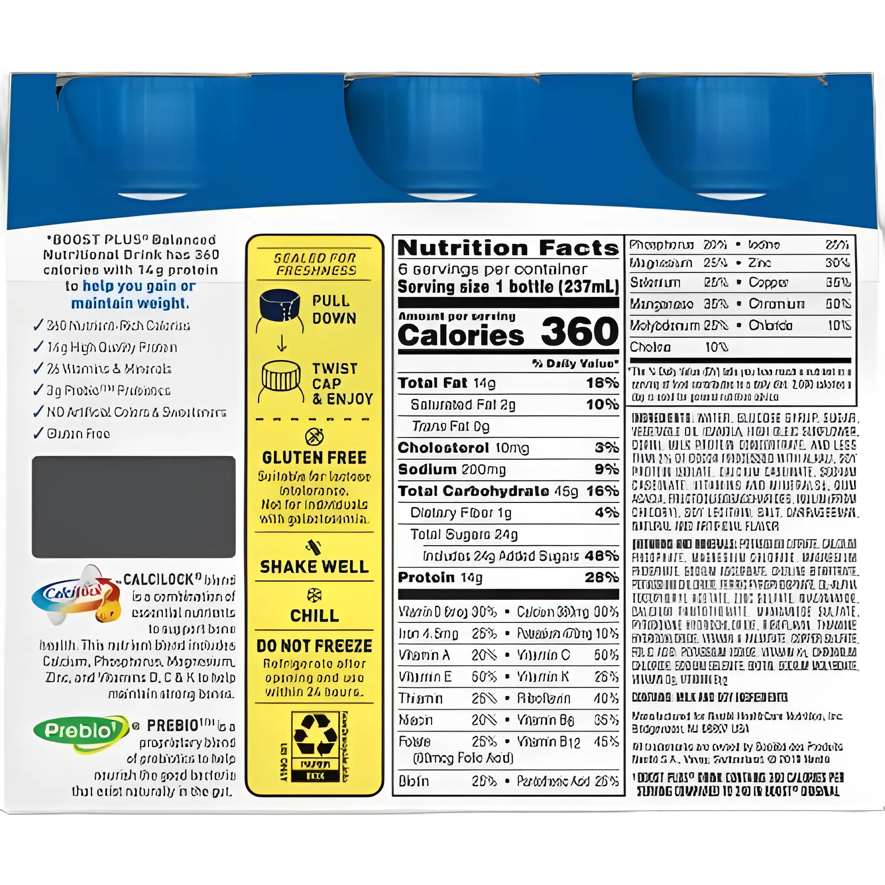 Boost Plus® Chocolate Liquid Supplement - Nutrition Support