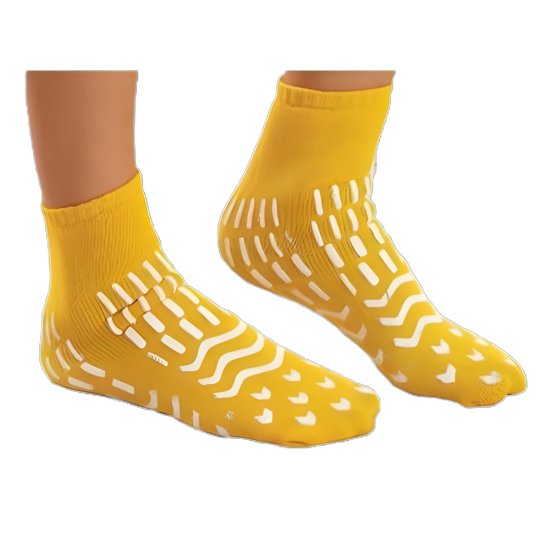PremierPro™ Medium Yellow Fall Management Slipper Socks with Skid