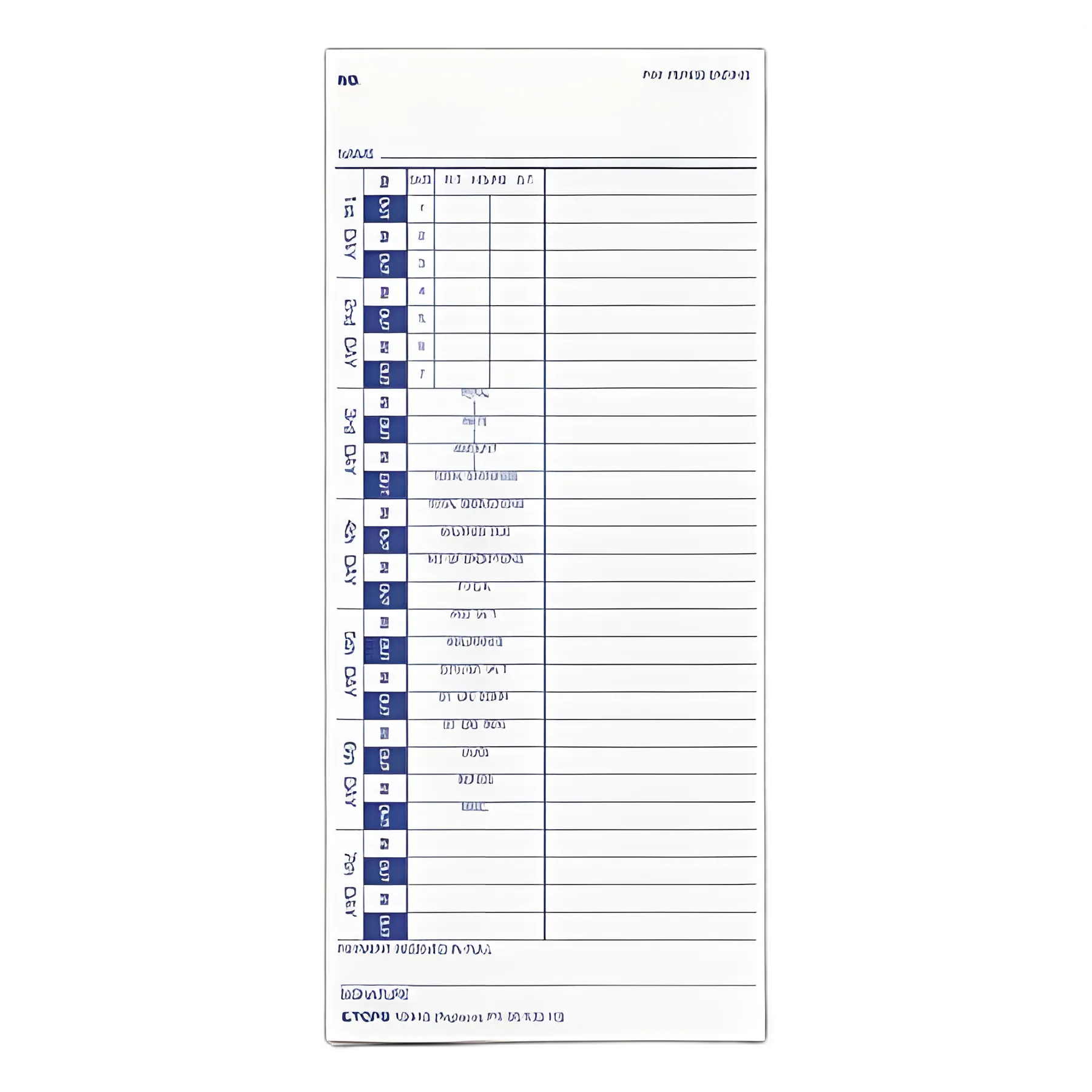 Time Clock Cards, Replacement for 35100-10, One Side, 4 x 9, 100/Pack