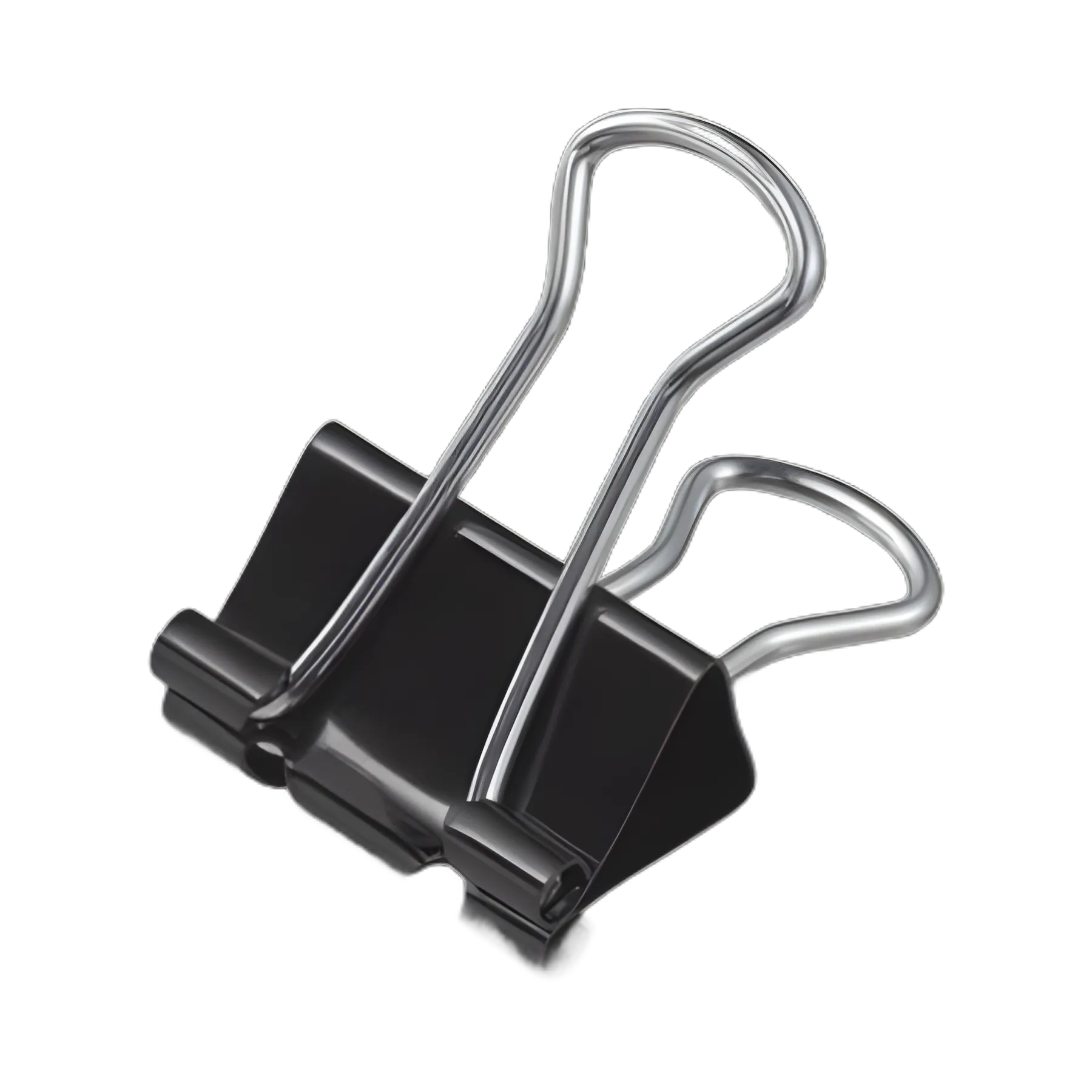 Binder Clip Zip-Seal Bag Value Pack, Small, Black/Silver, 144/Pack