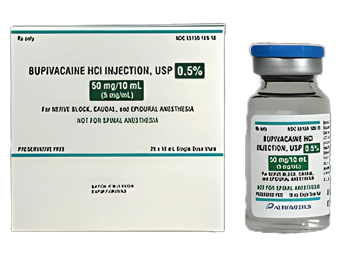 Bupivacaine HCl, Preservative Free 0.5%, 5 mg / mL Injection Single-Dose Vial 10 mL - 55150016910