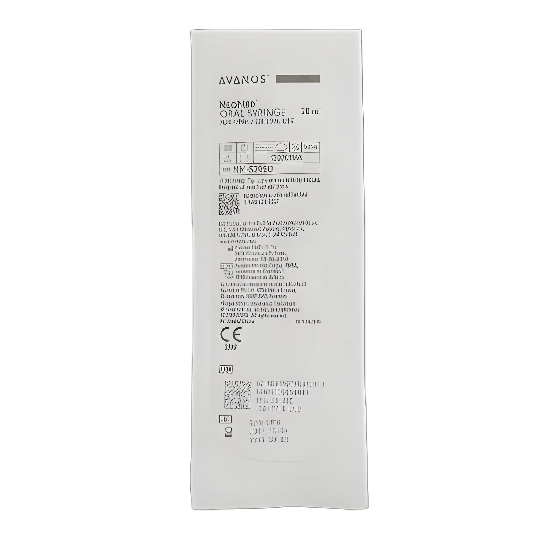 NeoMed 20 mL Enteral/Oral Syringe - Latex-Free, Polypropylene