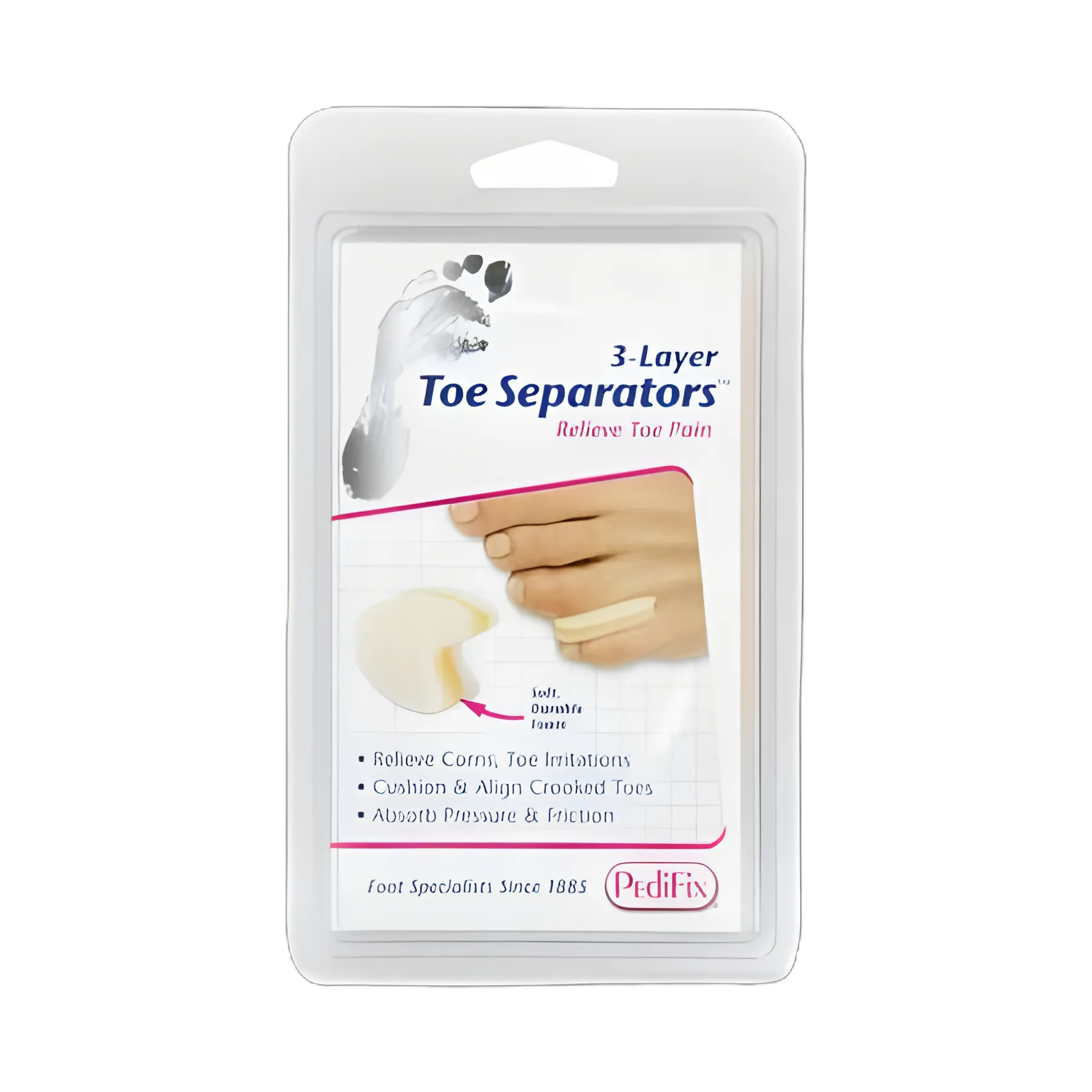 Toe Spacer Toe Separators™ Small Without Closure Toe