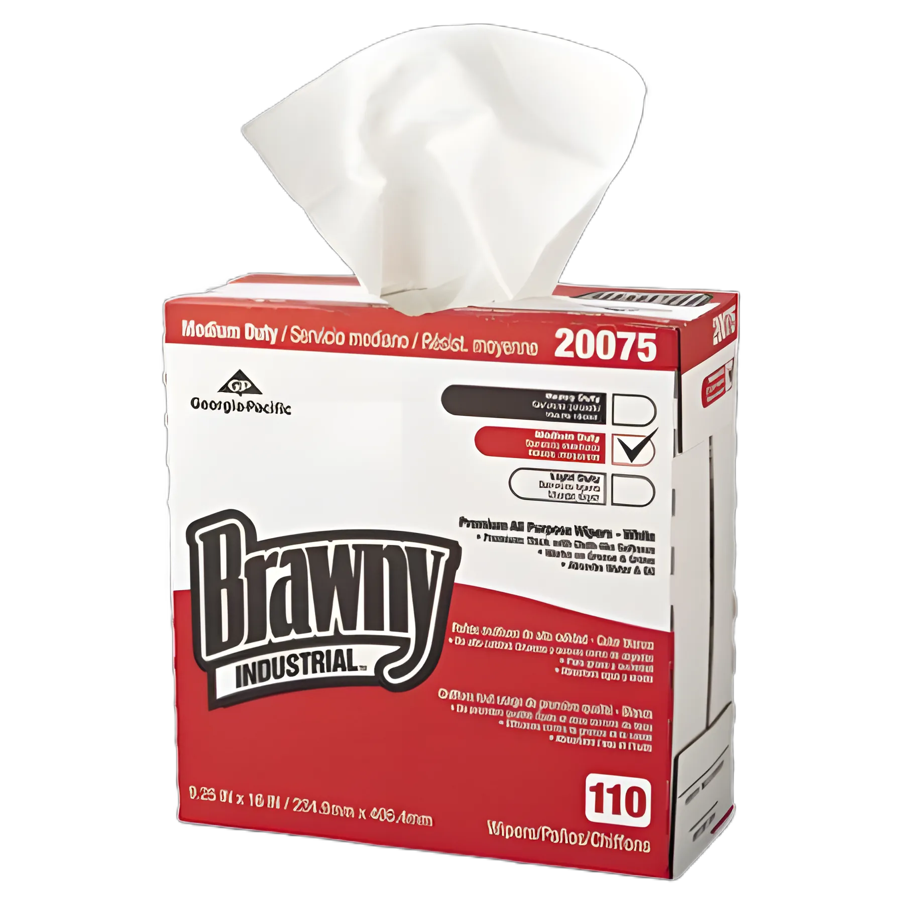 Tall Dispenser All-Purpose DRC Wipers, 1-Ply, 9.25 x 16, Unscented, White, 110/Box 10 Boxes/Carton