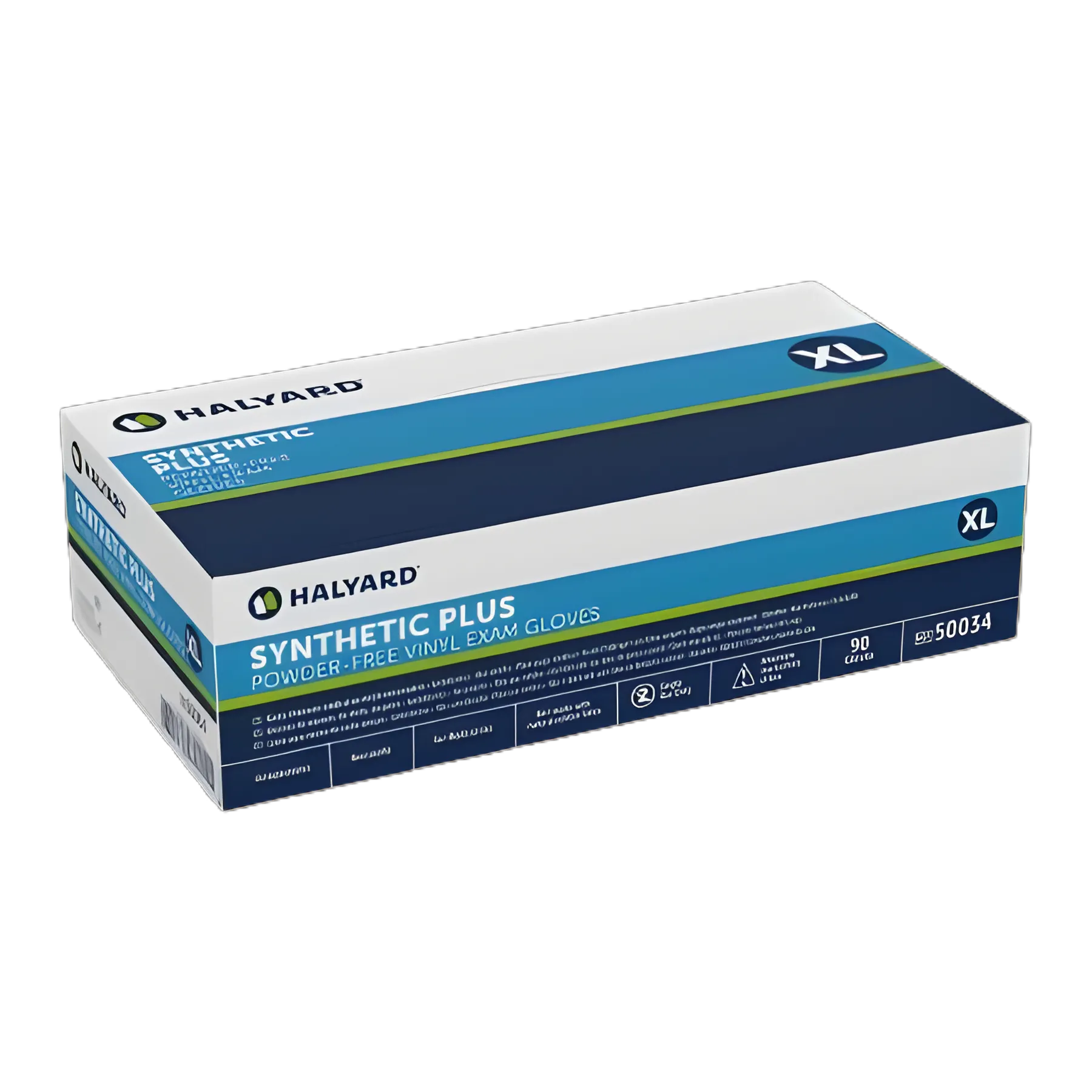 Exam Glove Halyard™ X-Large NonSterile Vinyl Standard Cuff Length Smooth White Not Rated