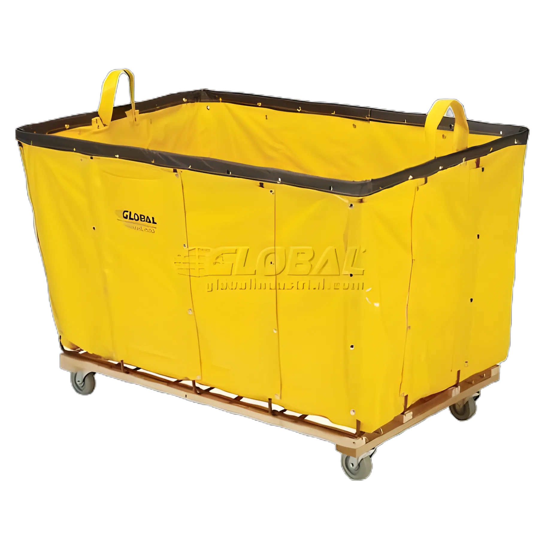 Global Industrial™ Vinyl Basket Bulk Truck with Rubber Casters, 2000 lbs Capacity - For Medical & Industrial Use