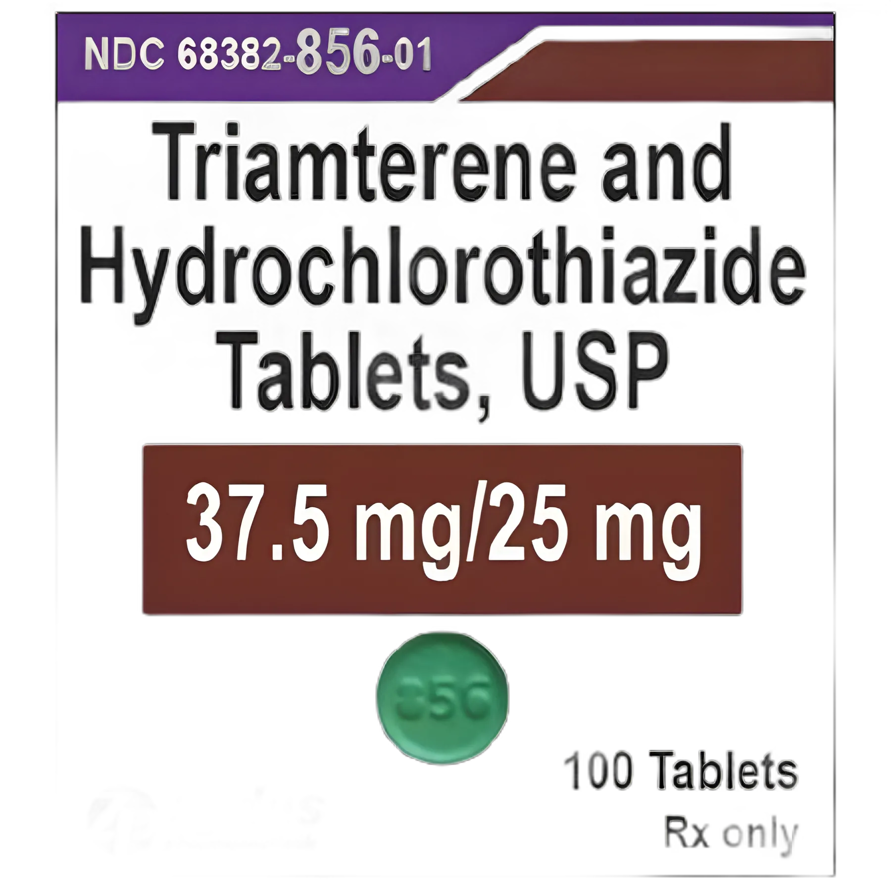 Triamterene / Hydrochlorothiazide 37.5 mg - 25 mg Tablet Bottle 100 Tablets