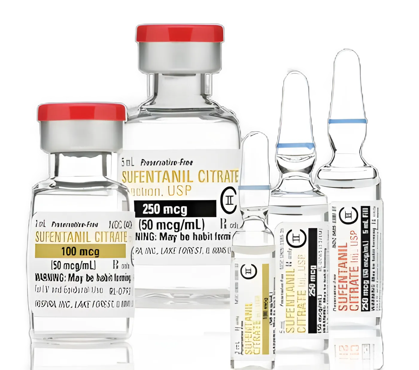 Sufentanil Citrate 50 mcg / mL Injection Vial 1 mL CII