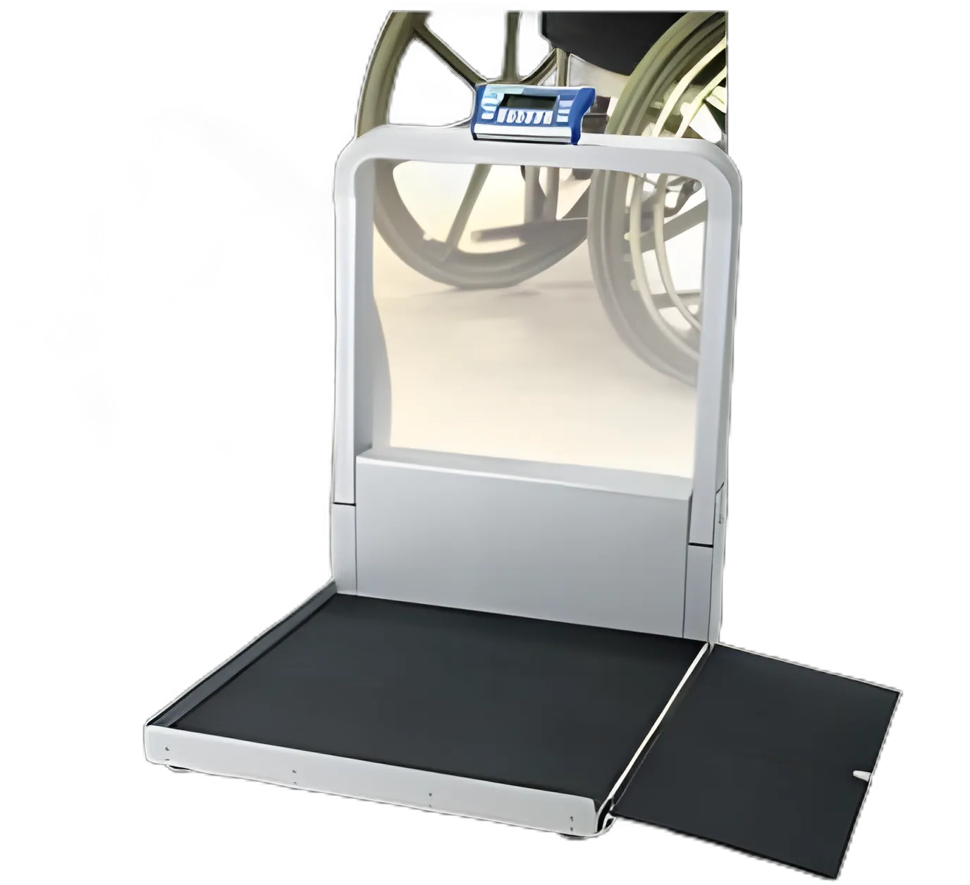Wheelchair Scale LCD Display 1000 lbs. / 474 kg Capacity AC Adapter / Battery Operated