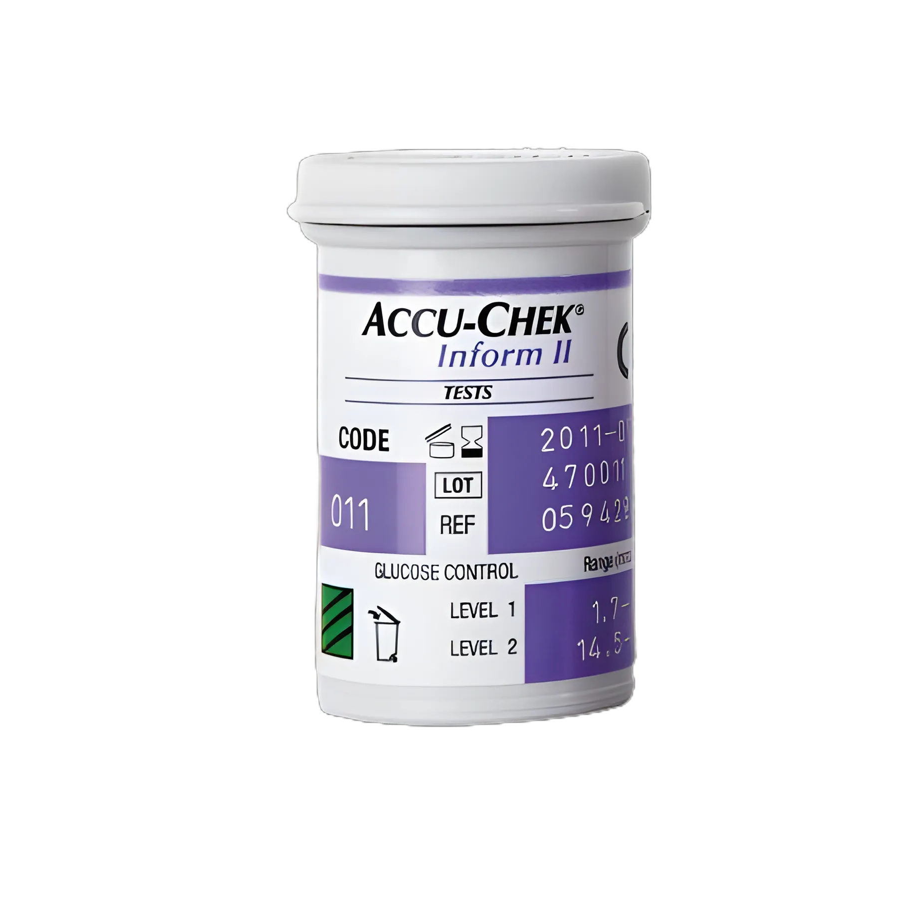 Blood Glucose Test Strips Accu-Chek® Inform II 50 Strips per Pack