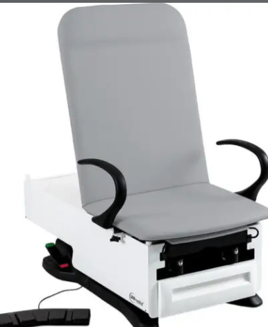 Exam Table, ADA Model 3001 with Pneumatic Backrest, Seamless Upholstered Top, Foot Control, Front Storage Drawer, Rear Reversible Storage Drawer, Available in 16 Colors
