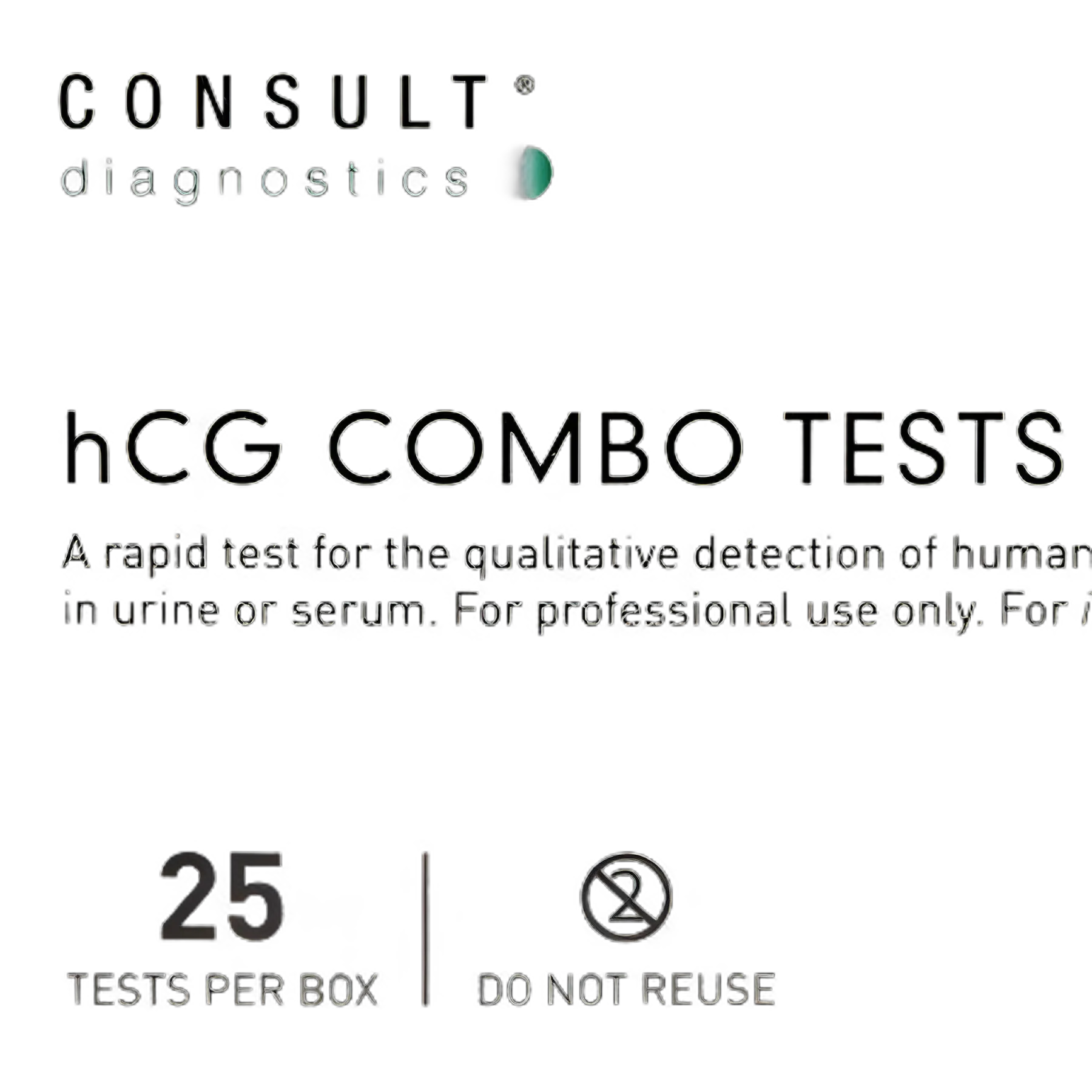 Reproductive Health Test Kit McKesson Consult™ hCG Pregnancy Test 25 Tests CLIA Waived Sample Dependent