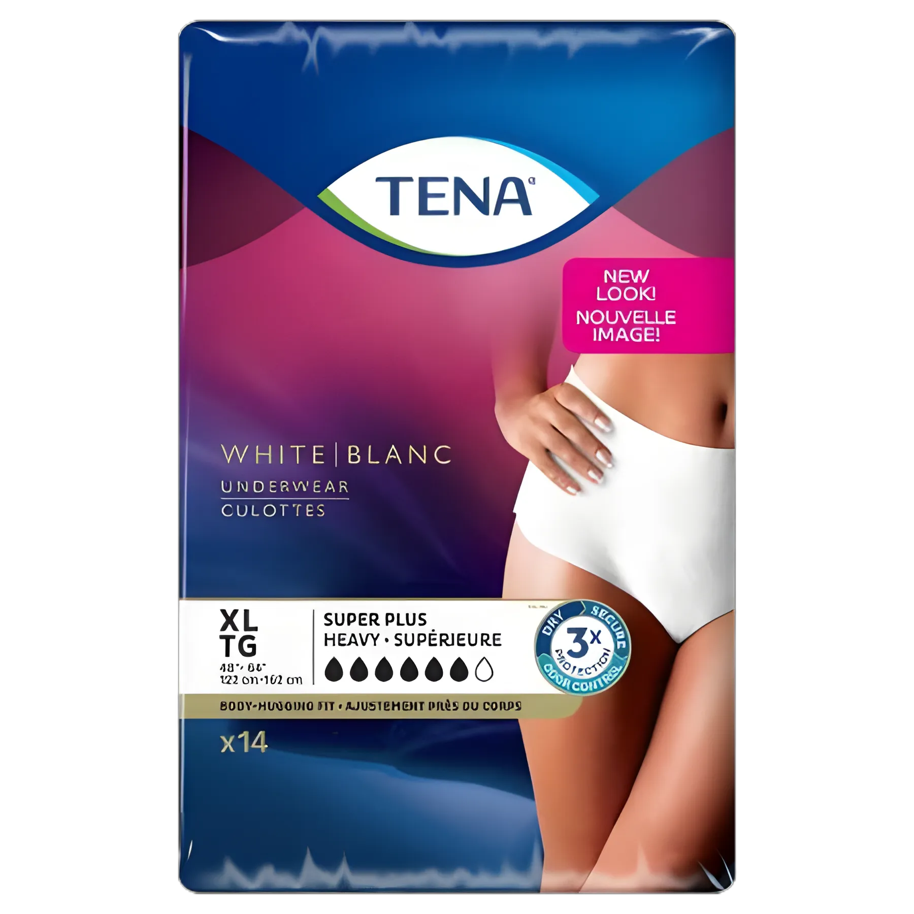 Female Adult Absorbent Underwear TENA® Women™ Super Plus Pull On with Tear Away Seams X-Large Disposable Heavy Absorbency
