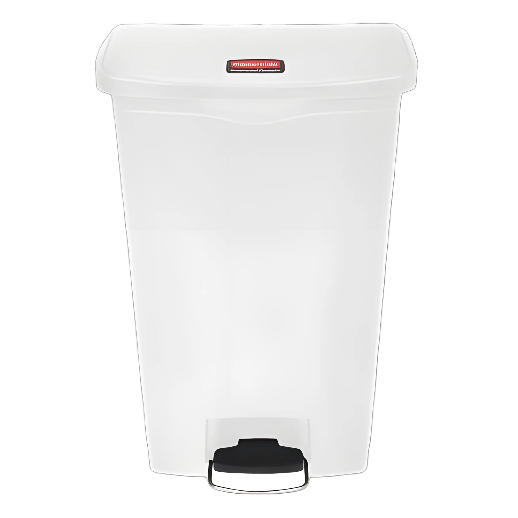 Rubbermaid® Slim Jim® 18 gal. Rectangular White Plastic Step-On Trash Can for Healthcare Facilities